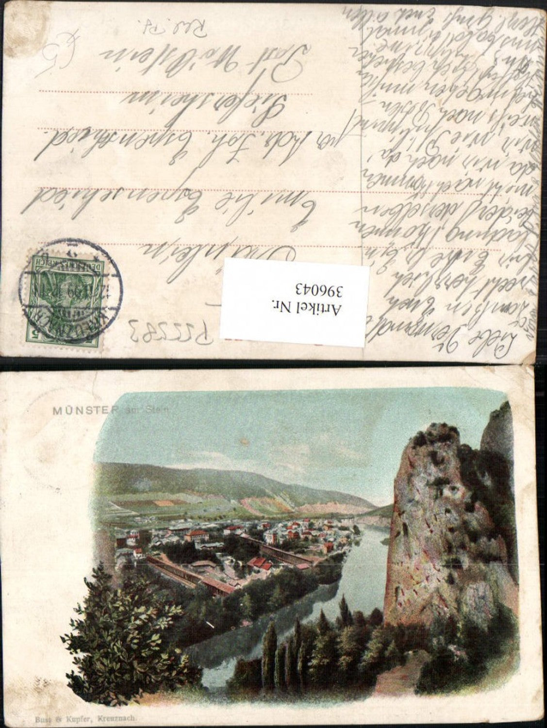 396043,Münster am Stein Teilansicht Felsen