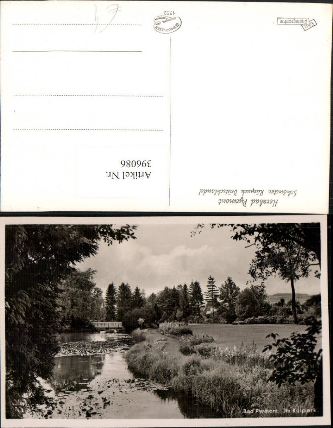 396086,Bad Pyrmont Kurpark Partie