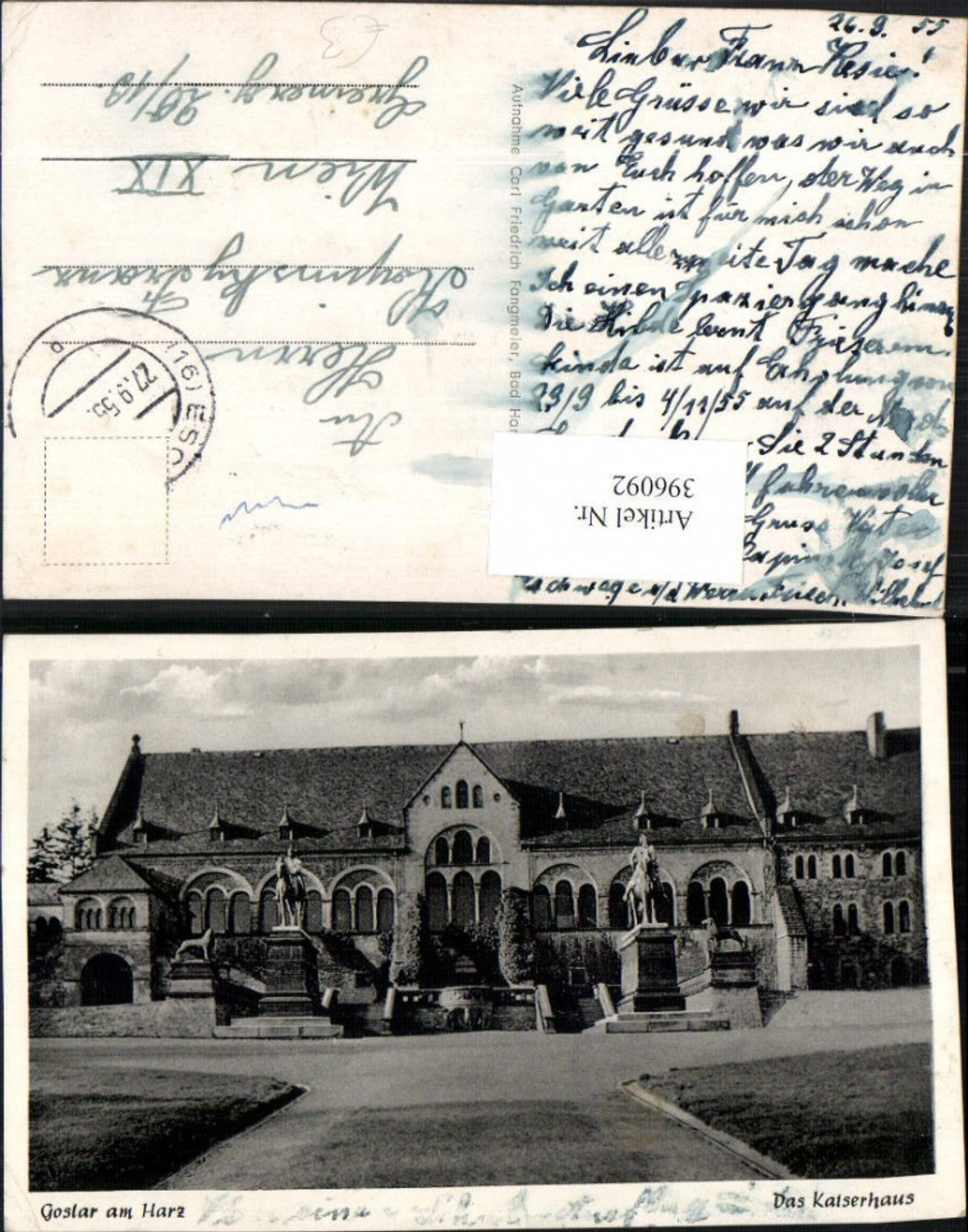 396092,Goslar am Harz Kaiserhaus Gebäude Statuen