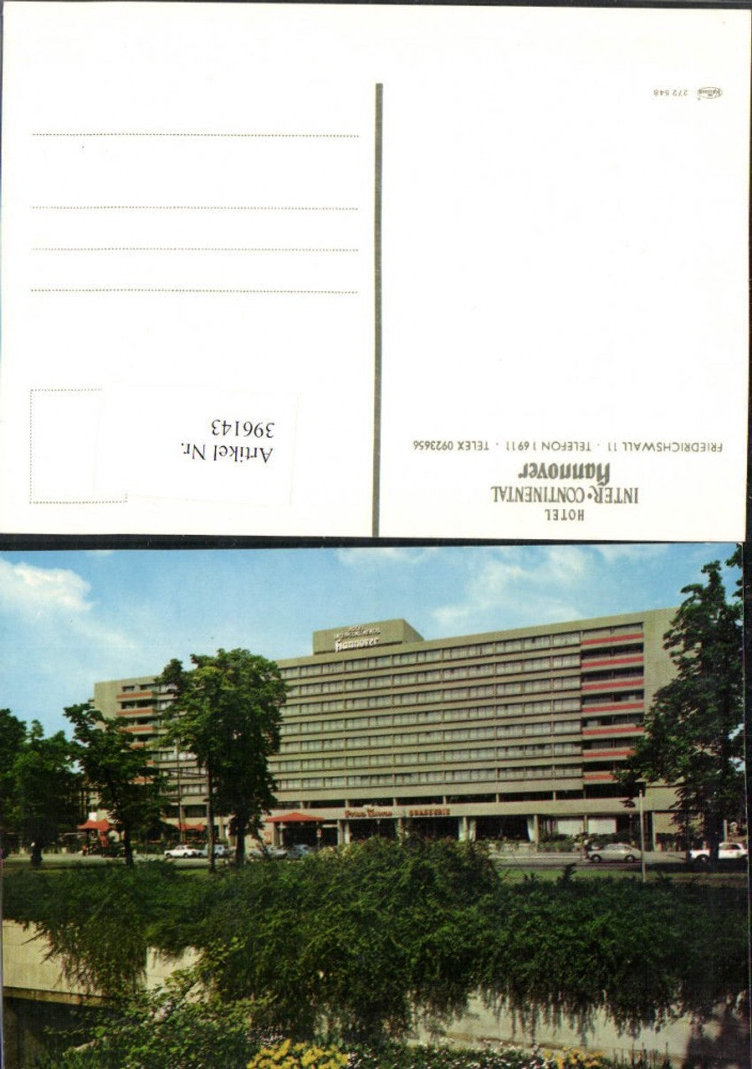 396143,Hannover Hotel Inter Continental