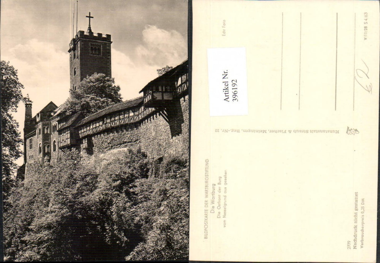 396192, Eisenach Wartburg Castle of Nesselgrund