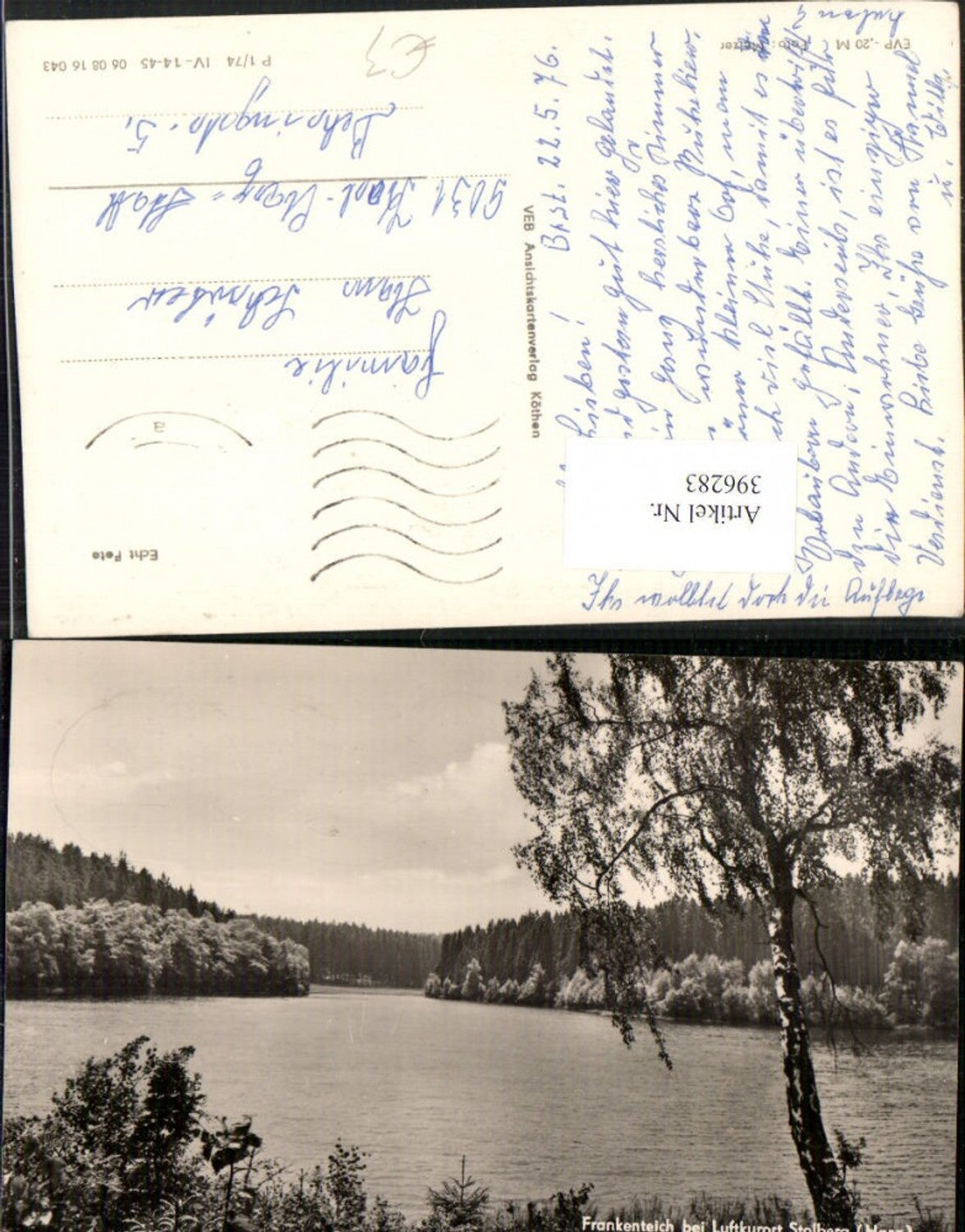 396283,Frankenteich Teich b. Stolberg im Harz