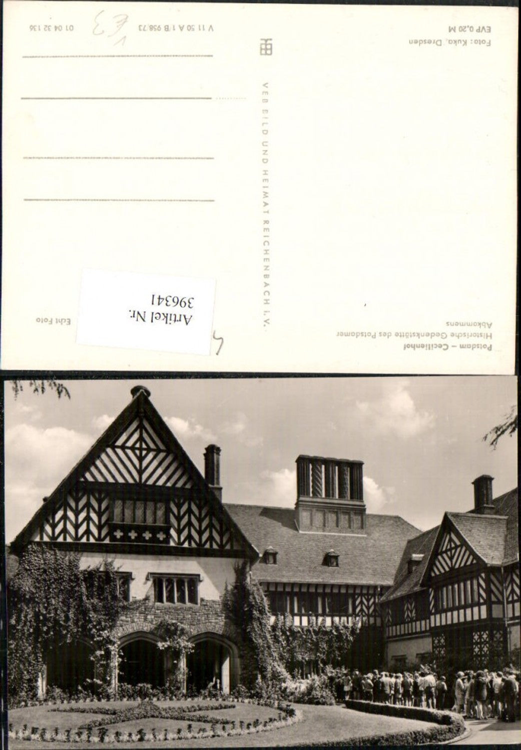 396341, Potsdam Cecilienhof Palace pub VEB