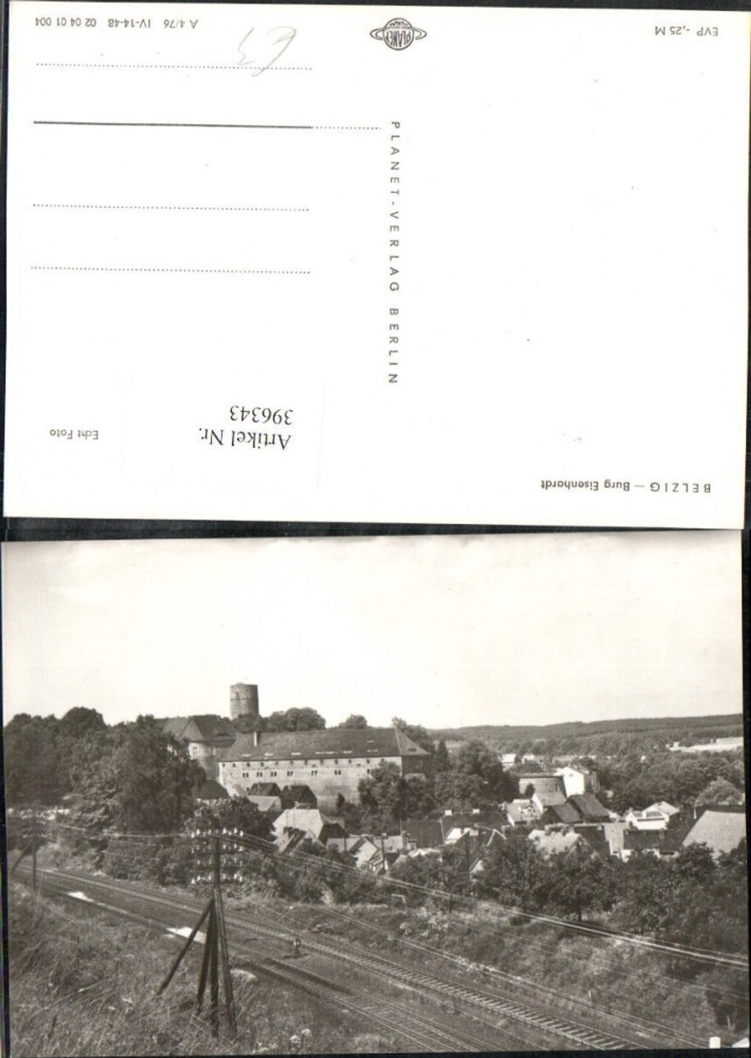 396343, Belzig partial view with Eisenhardt Castle