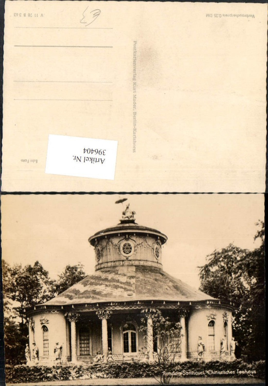 396404, Potsdam Sanssouci Chinese Tea House