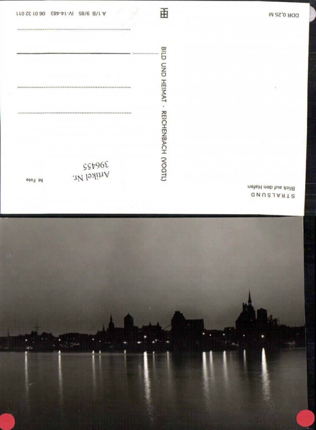 396455,Stralsund Teilansicht m. Hafen pub VEB