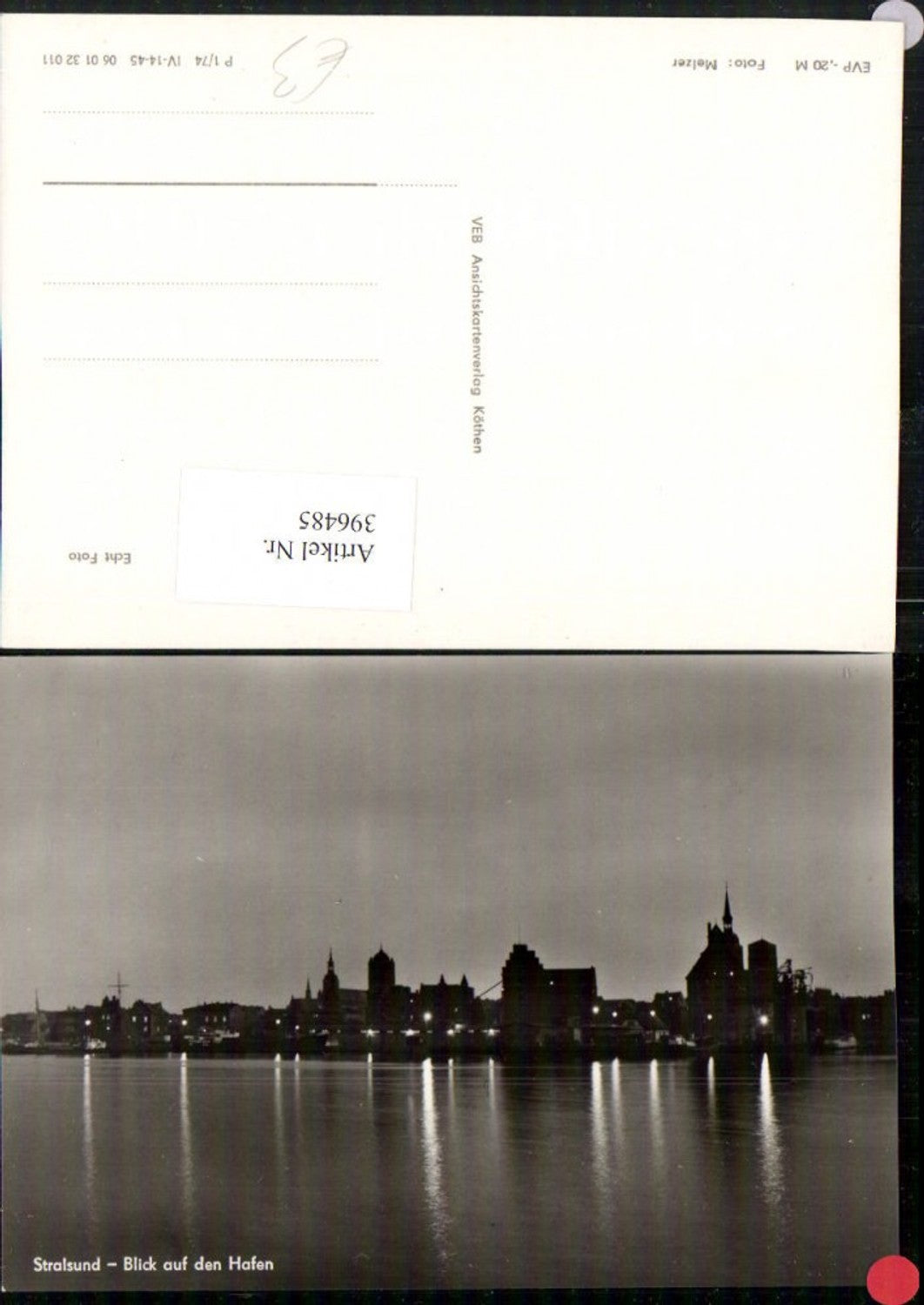 396485,Stralsund Teilansicht m. Hafen pub VEB