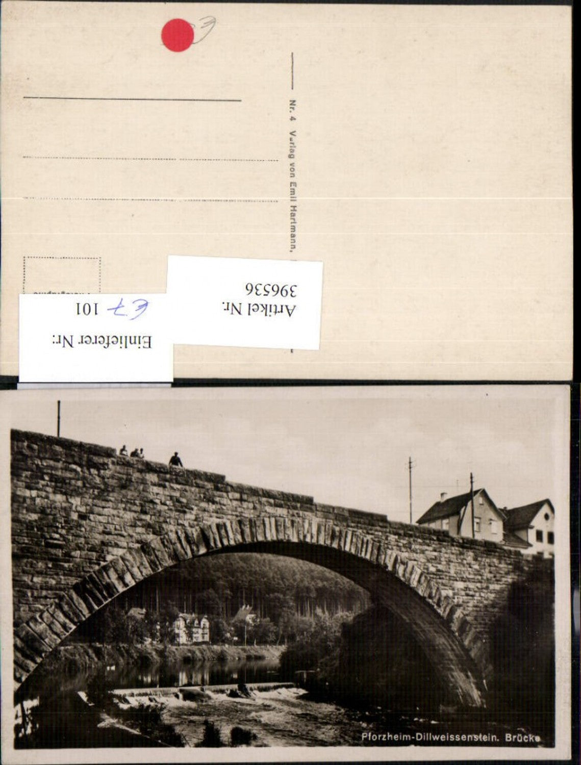 396536, Pforzheim Dillweissenstein Bridge Weir