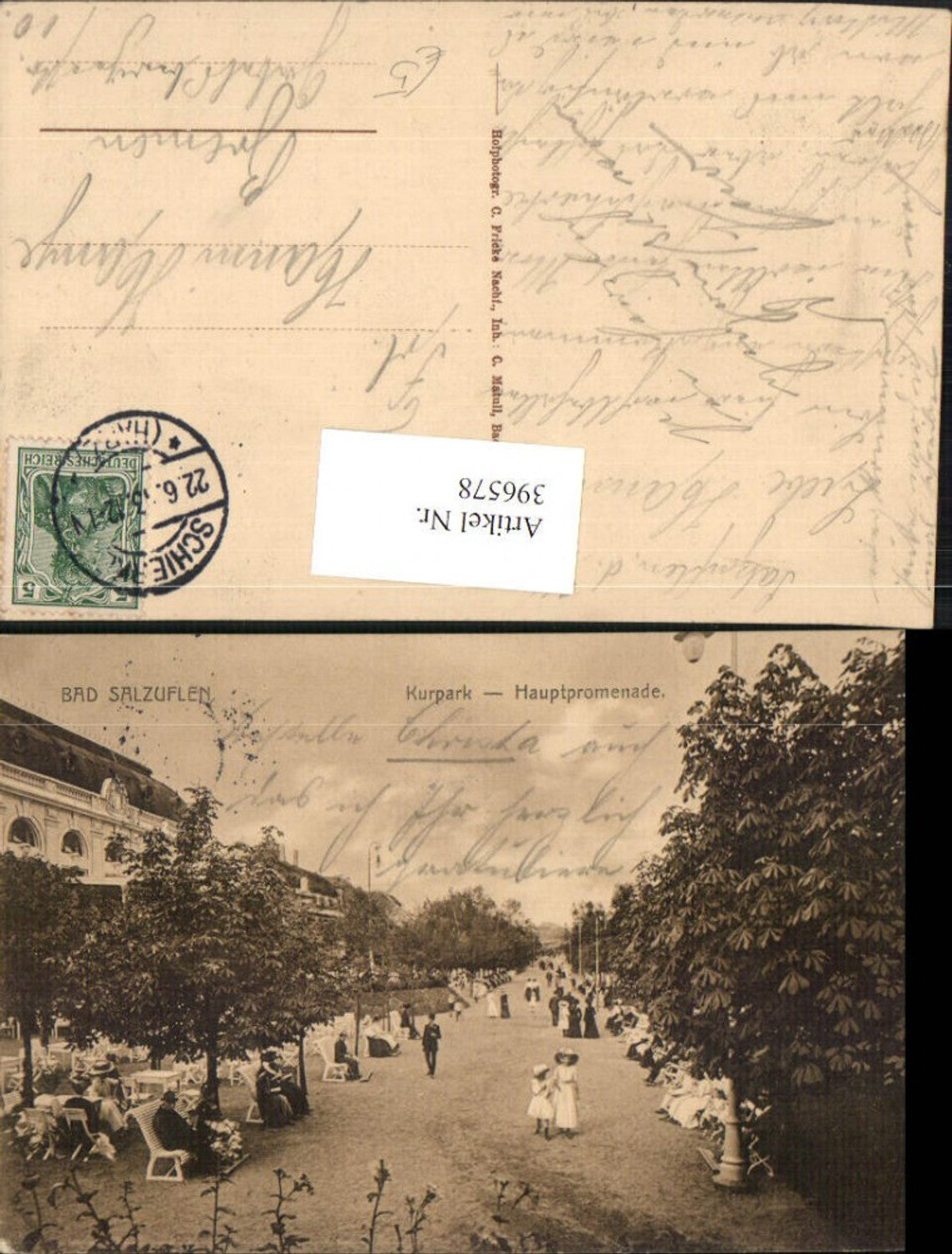 396578,Bad Salzuflen Kurpark Hauptpromenade