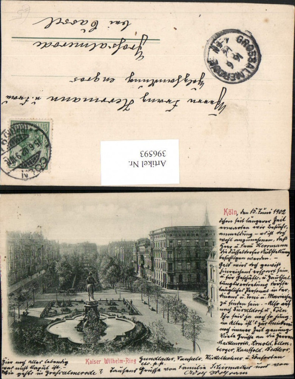 396593,Köln am Rhein Kaiser Wilhelm-Ring Statue