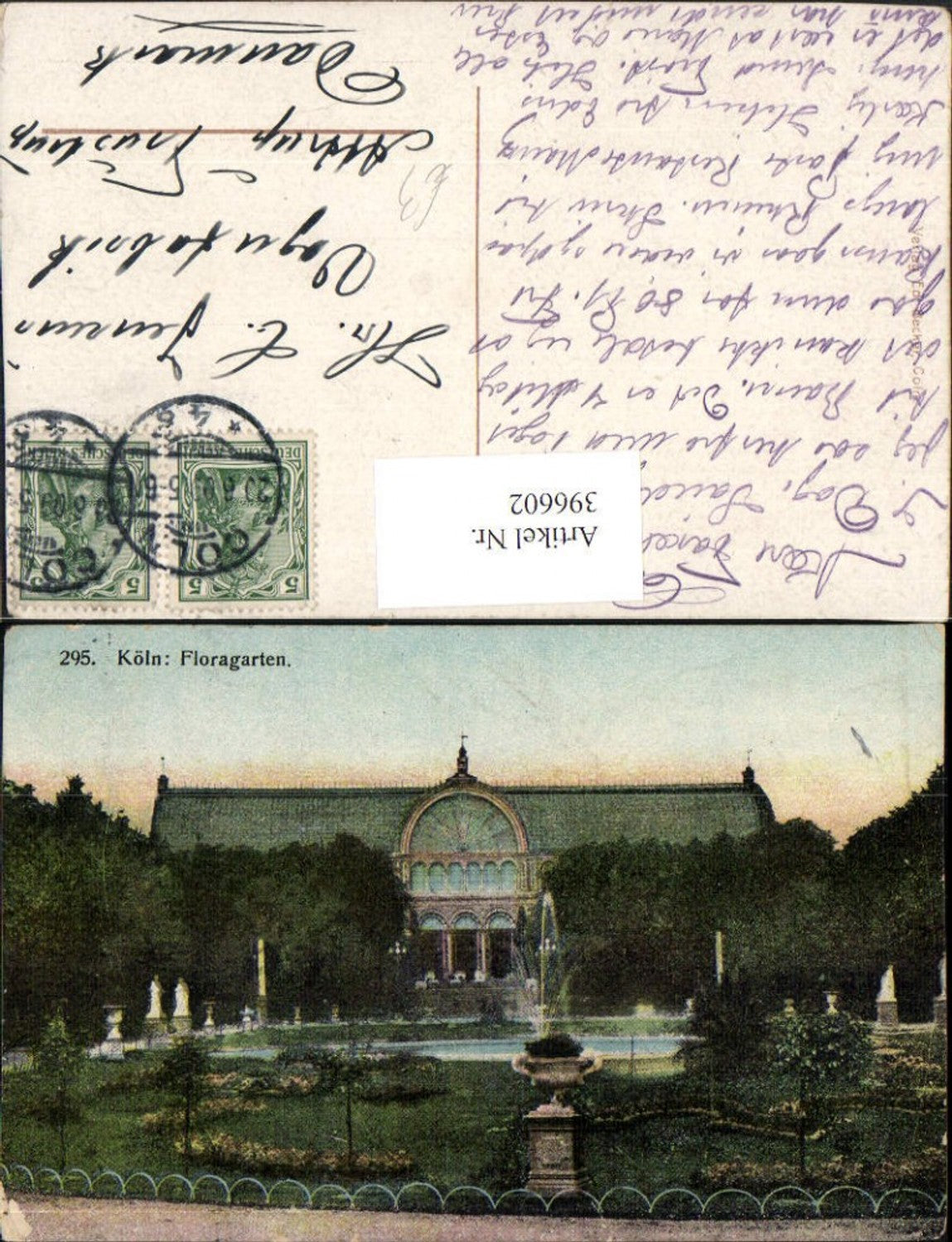 396602,Köln am Rhein Floragarten Springbrunnen