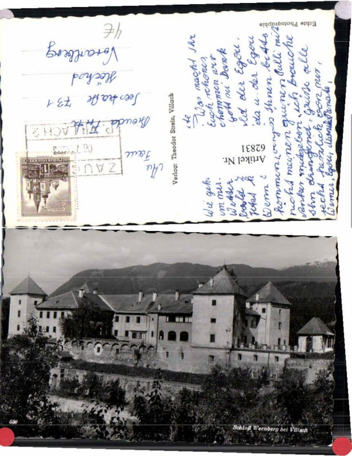 62831,Schloss Wernberg bei Villach pub Strein Nr 698