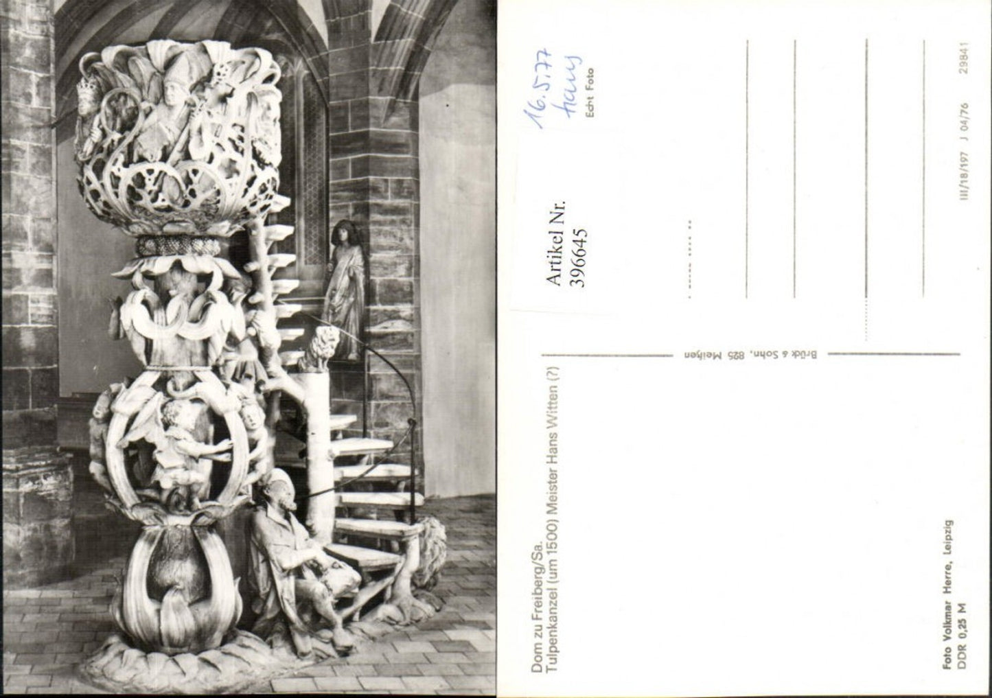 396645,Freiberg Dom Kirche Tulpenkanzel Kanzel