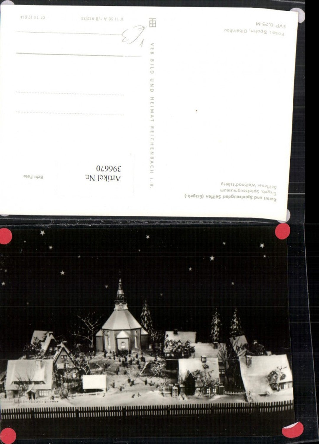 396670,Seiffen im Erzgebirge Spielzeugmuseum Weihnachtsberg pub VEB
