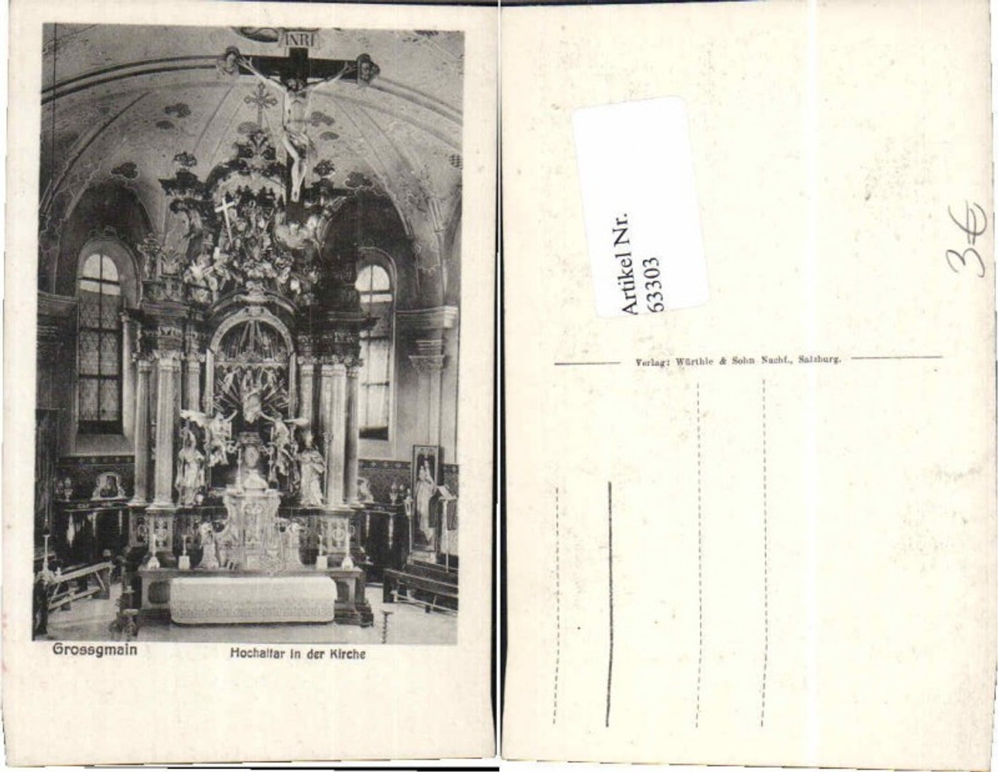 63303,Grossgmain bei Salzburg Altar Kirche