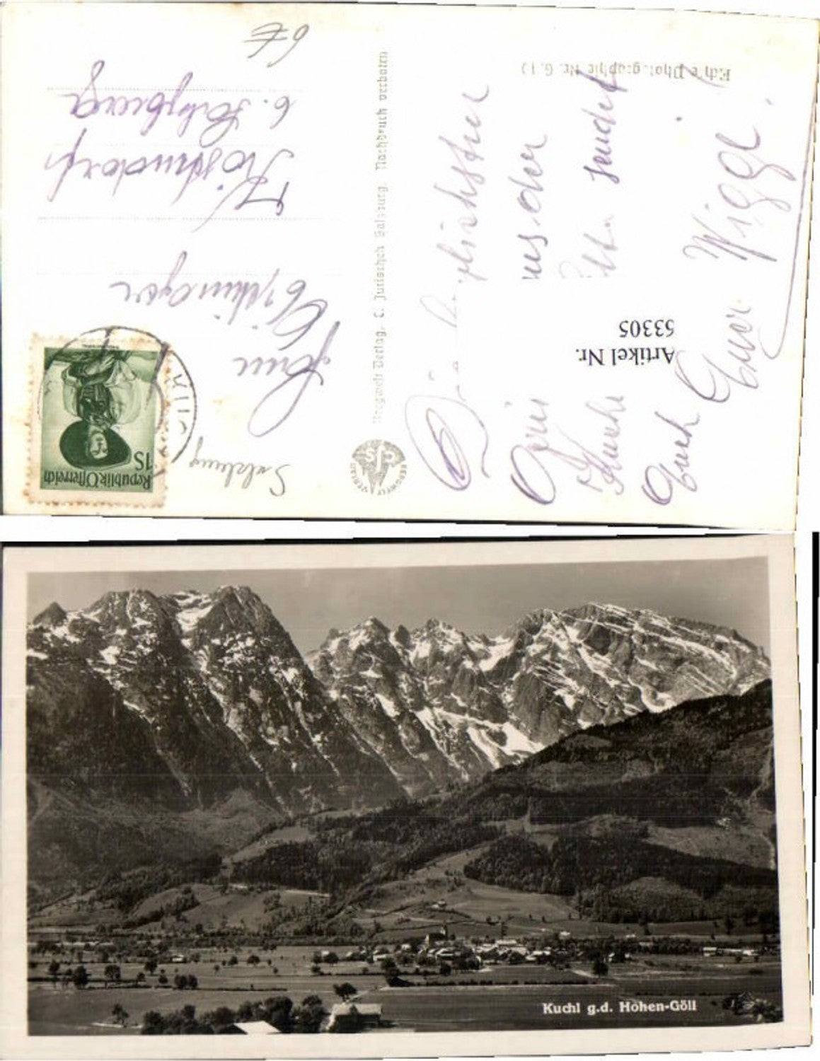 63305,Kuchl bei Salzburg Hallein Göll