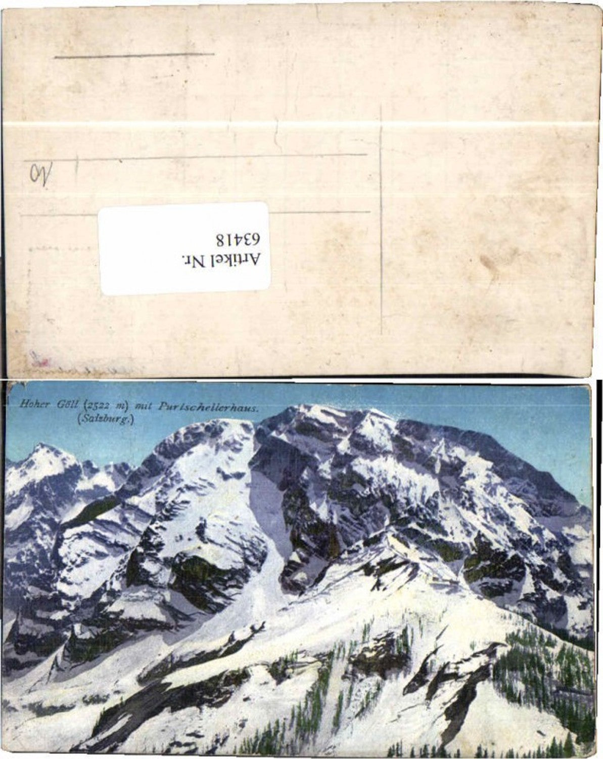 63418,Hoher Göll bei Kuchl Zell See Salzburg