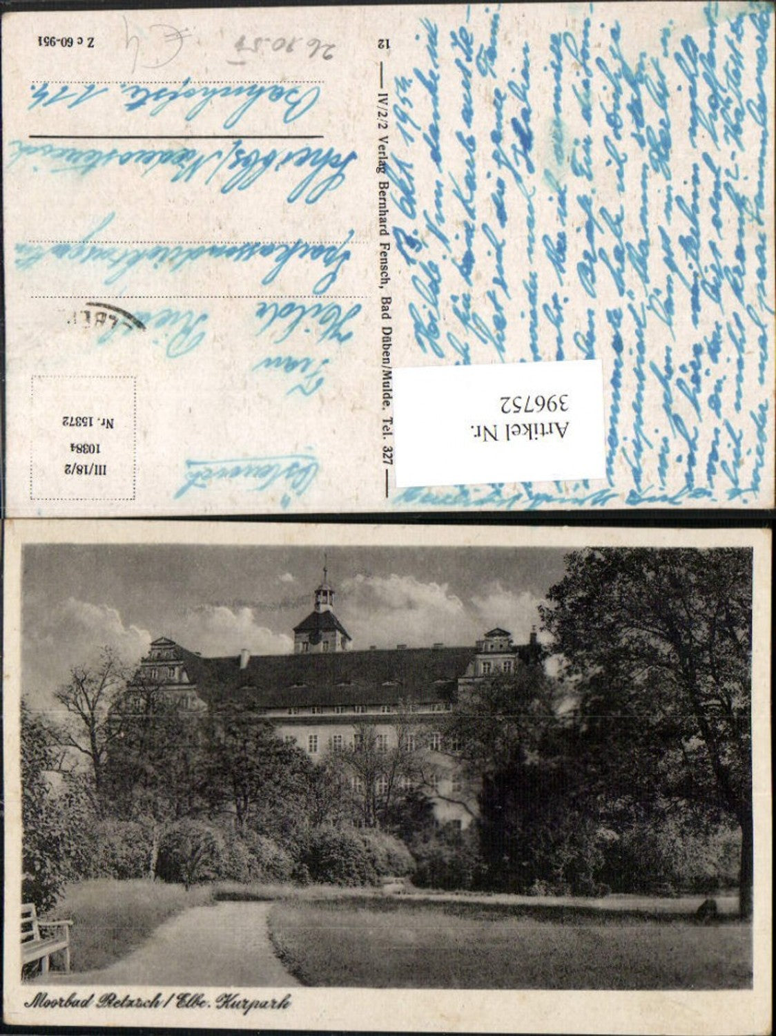 396752,Bad Pretzsch an d. Elbe Kurpark Gebäude