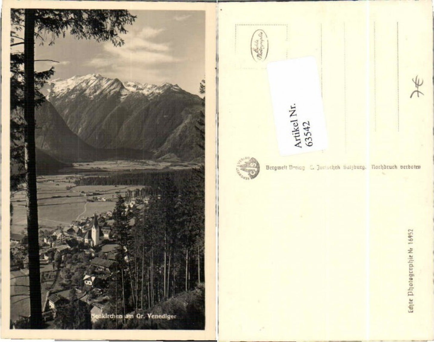 63542,Neukirchen am Gr. Venediger 1940