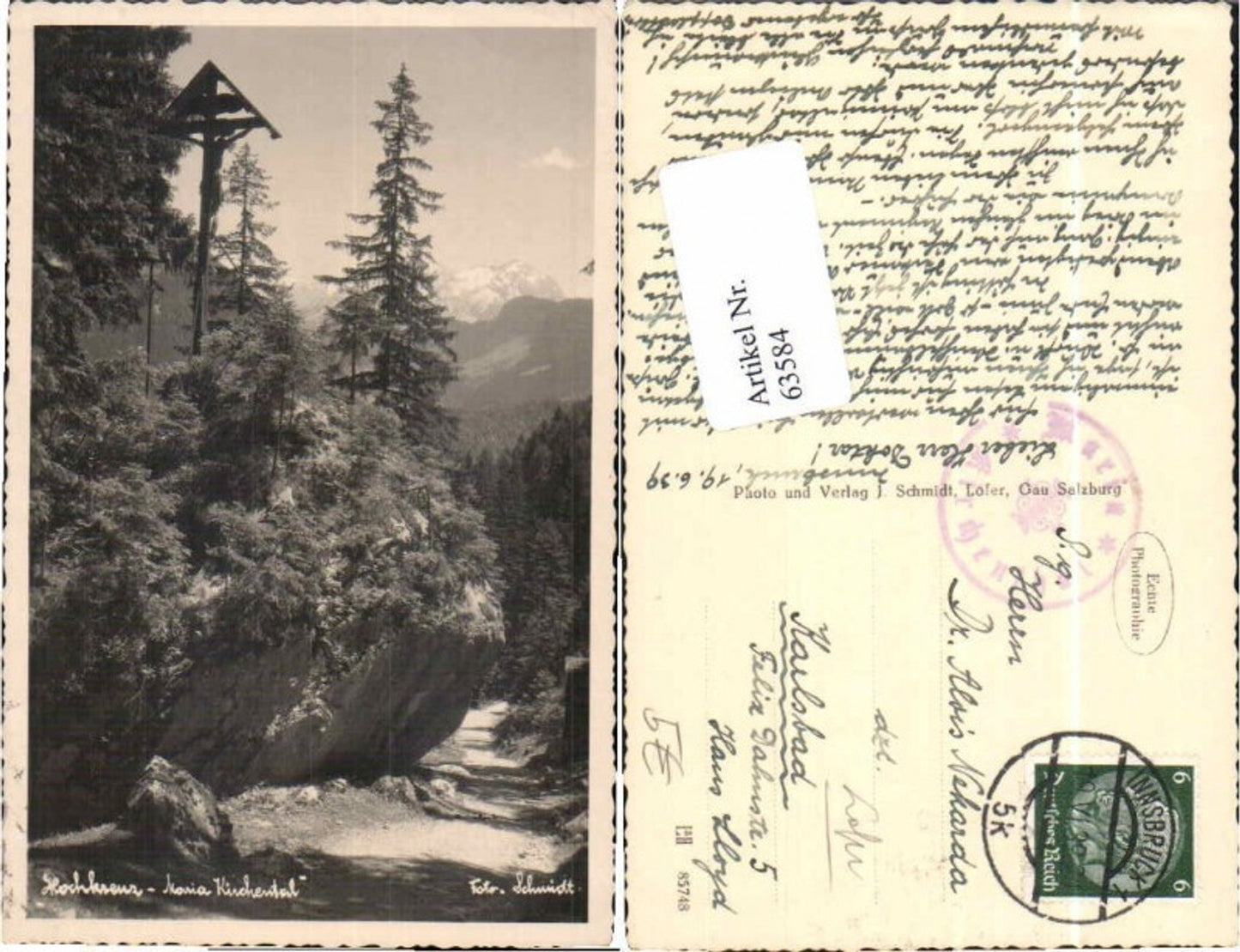 63584,Hochkreuz Maria Kirchental Lofer St Martin Unken