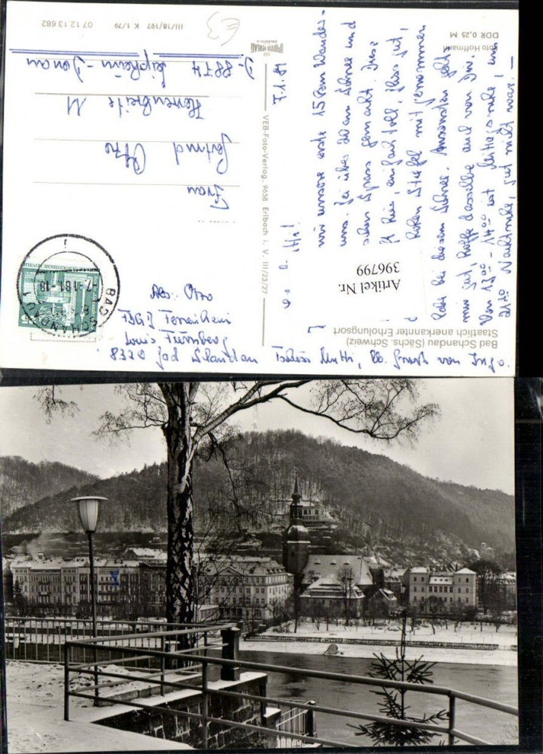 396799,Bad Schandau Teilansicht Winterbild