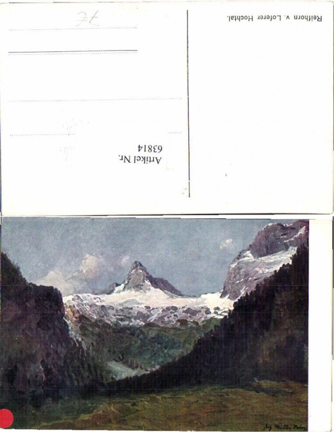 63814,Lofer Loferer Hochtal Unken F. Müller signiert