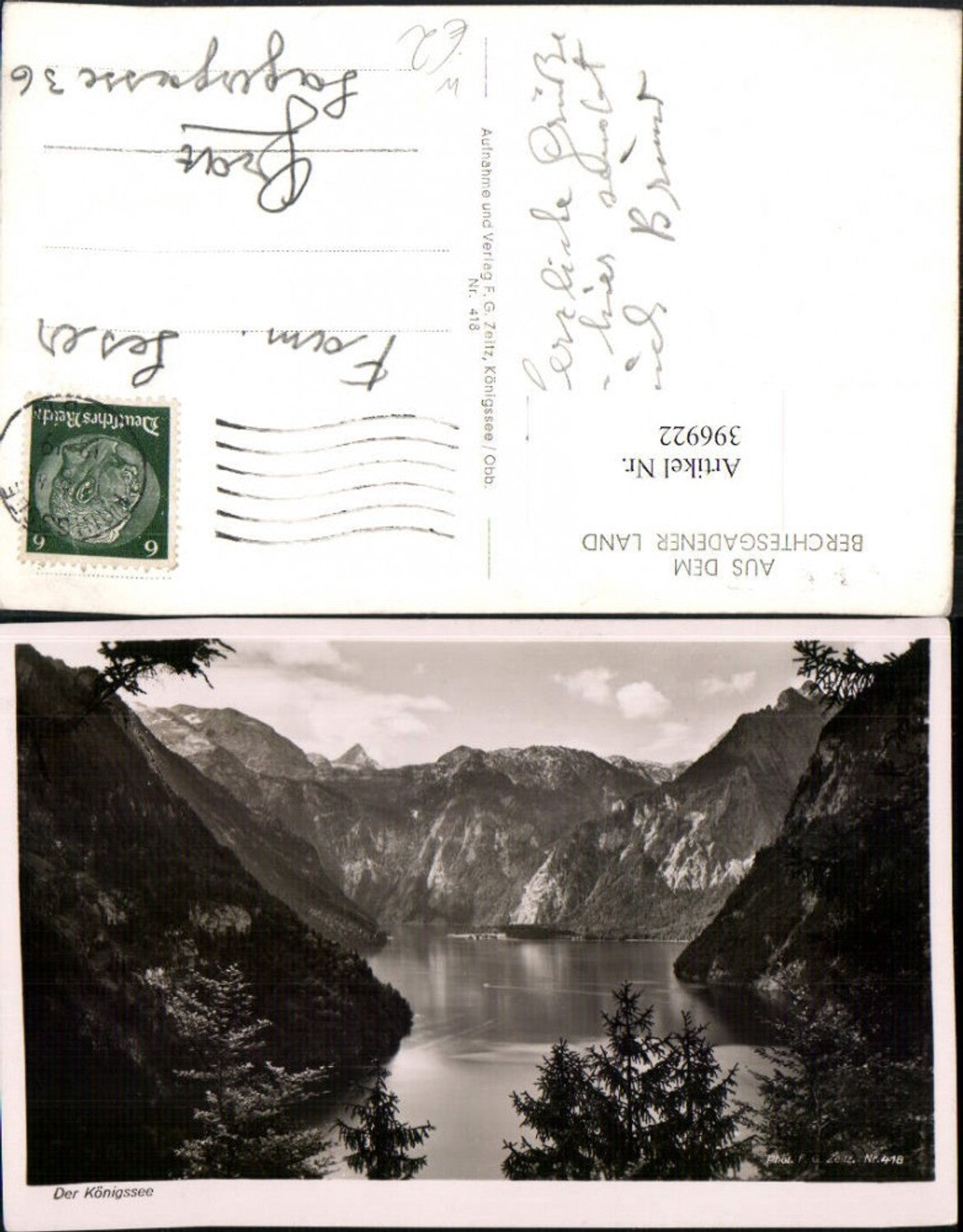 396922, Königssee Lake near Schönau, mountain scenery