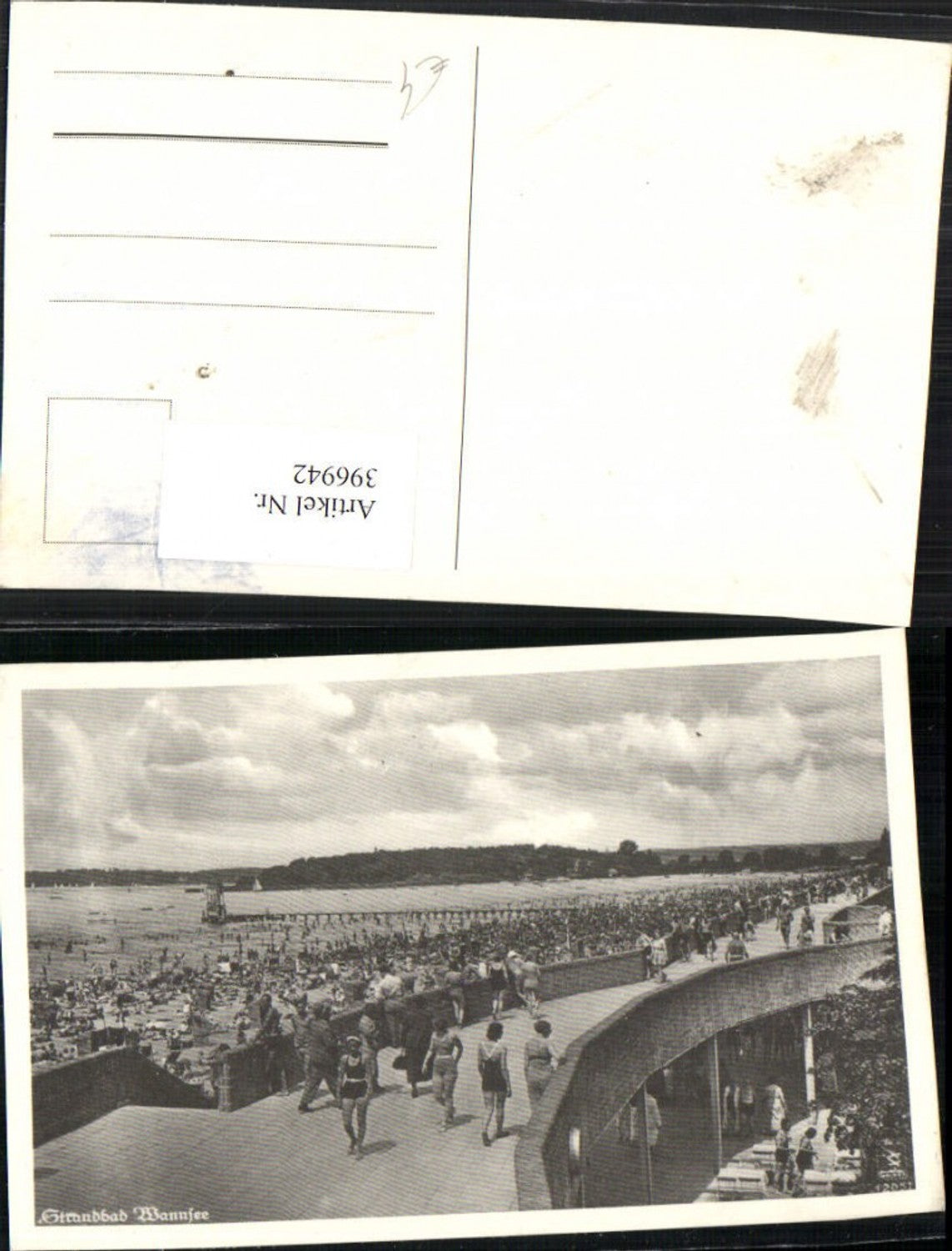 396942,Berlin Strandbad Wannsee Strandleben Brücke