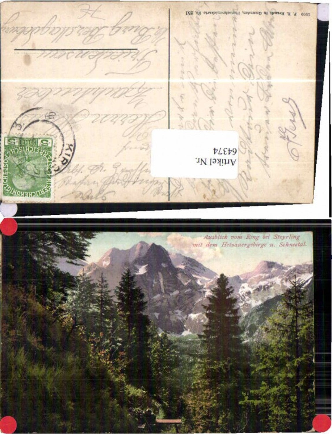 64374,Ring b. Steyrling Hetzau Almtal Grünau Brandt 251