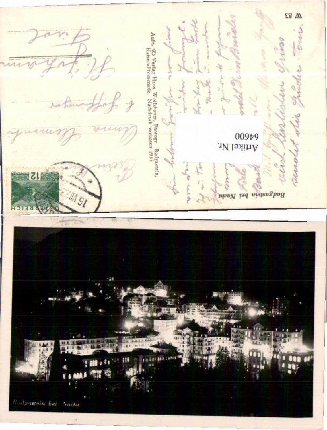 Alte Ansichtskarte – Old Postcard