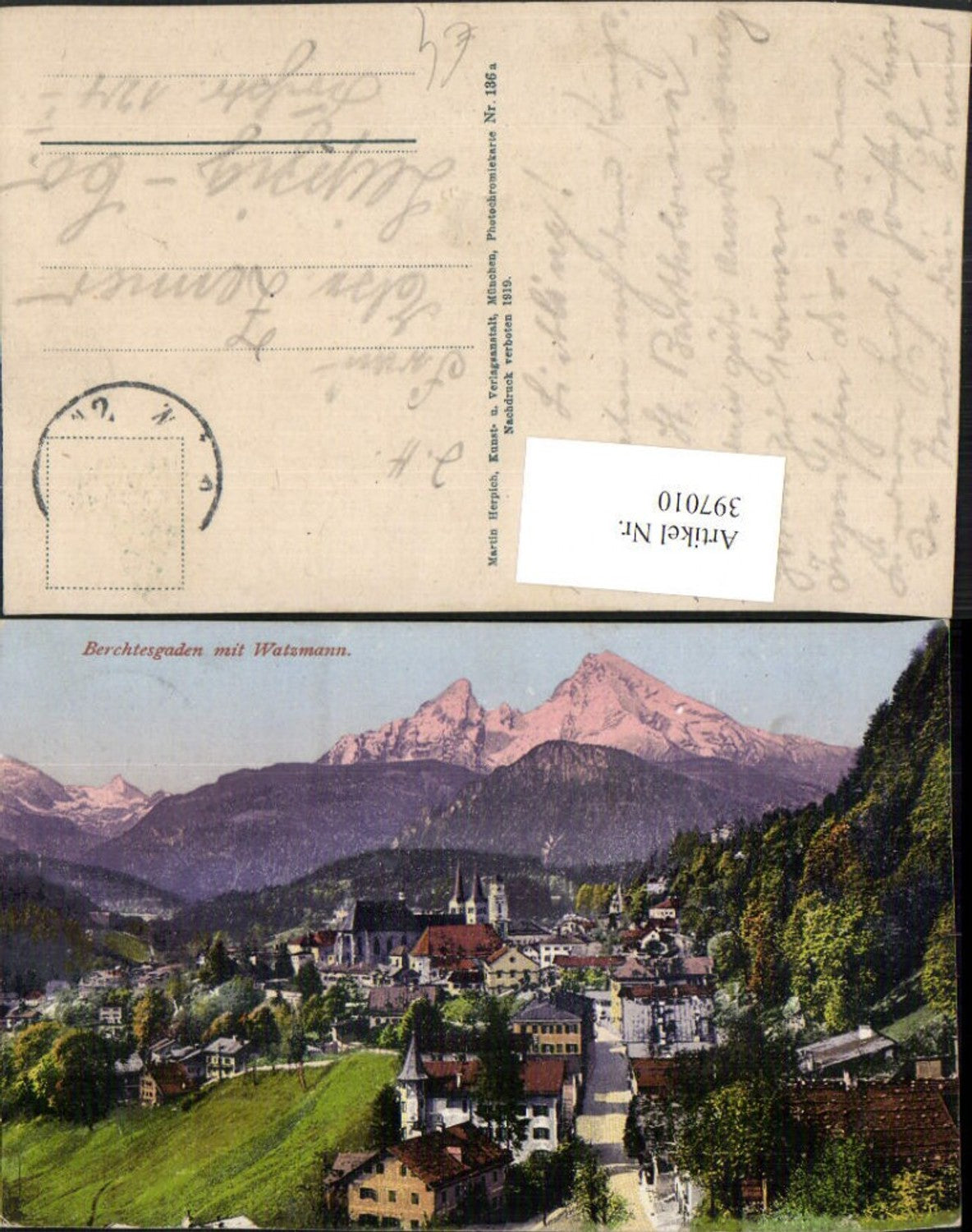 397010,Berchtesgaden Totale m. Watzmann Bergkulisse