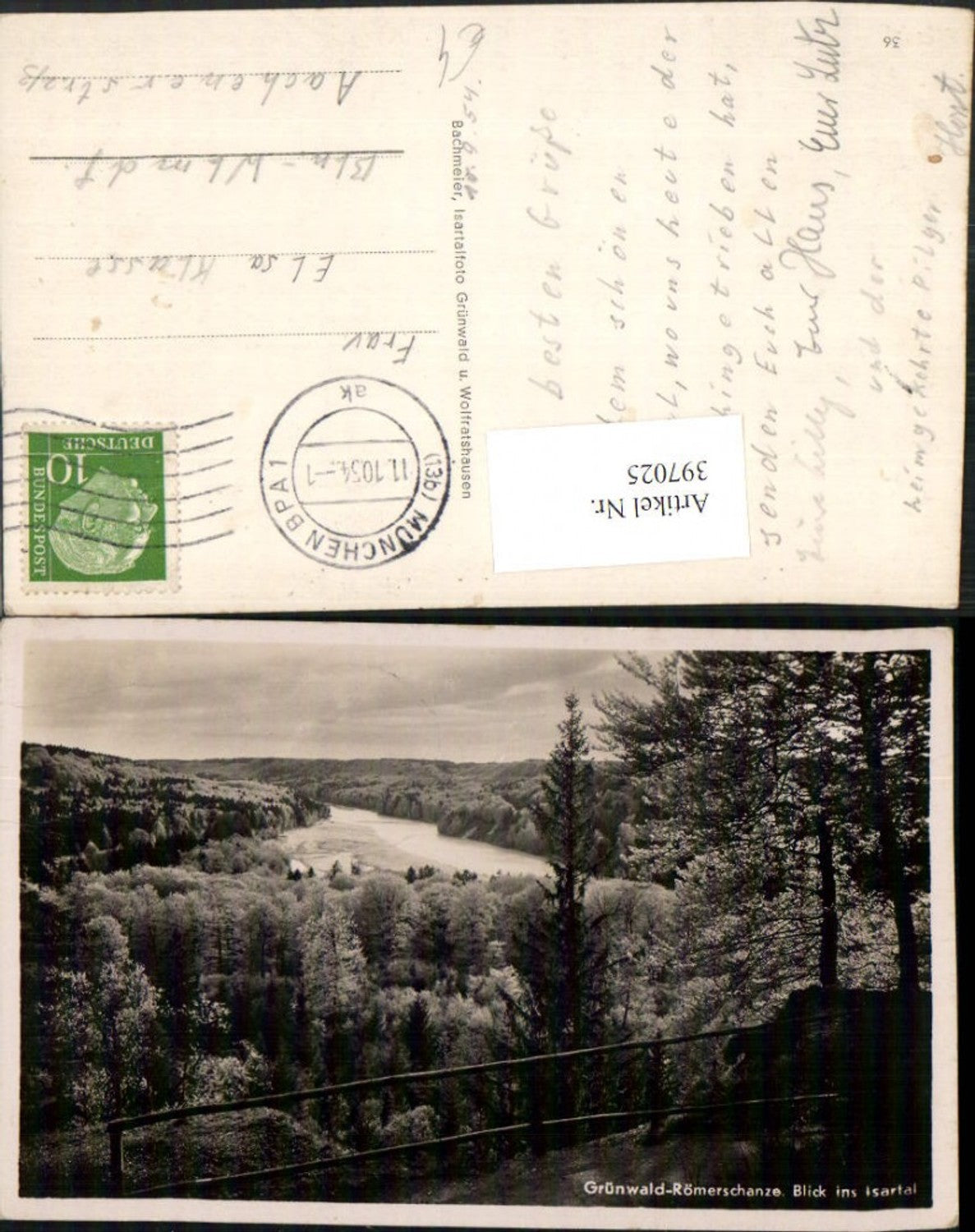 397025,Grünwald Römerschanze Blick ins Isartal