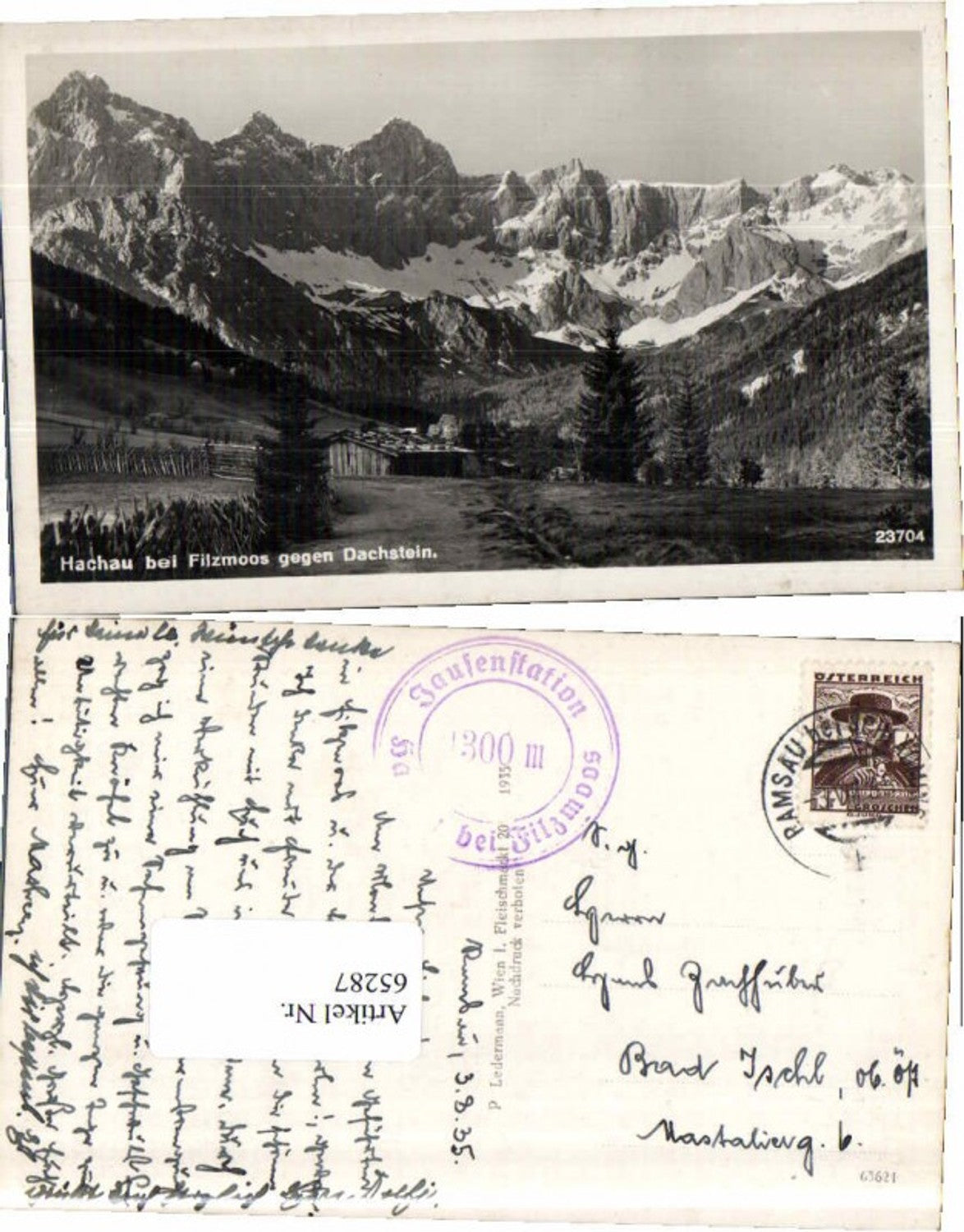 65287,Hachau b. Filzmoos Eben Pongau