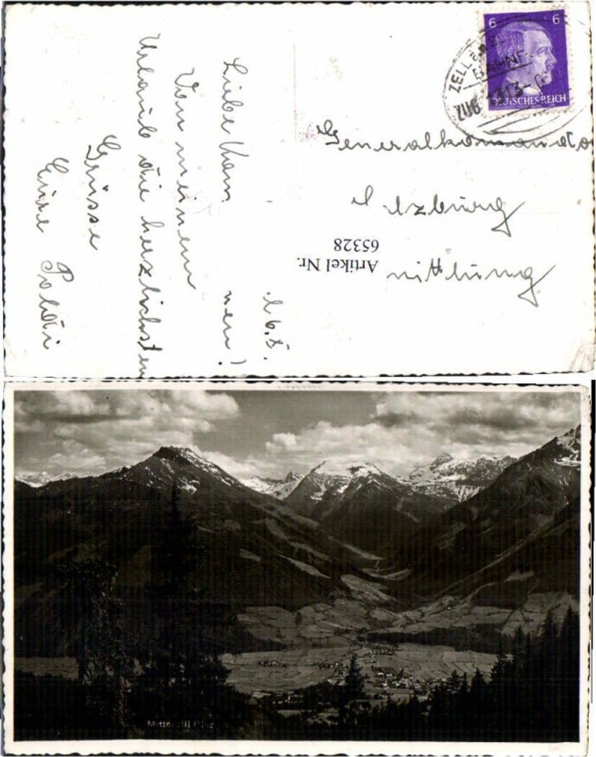 65328,Mittersill im Pinzgau Bahnpost Zug 1313