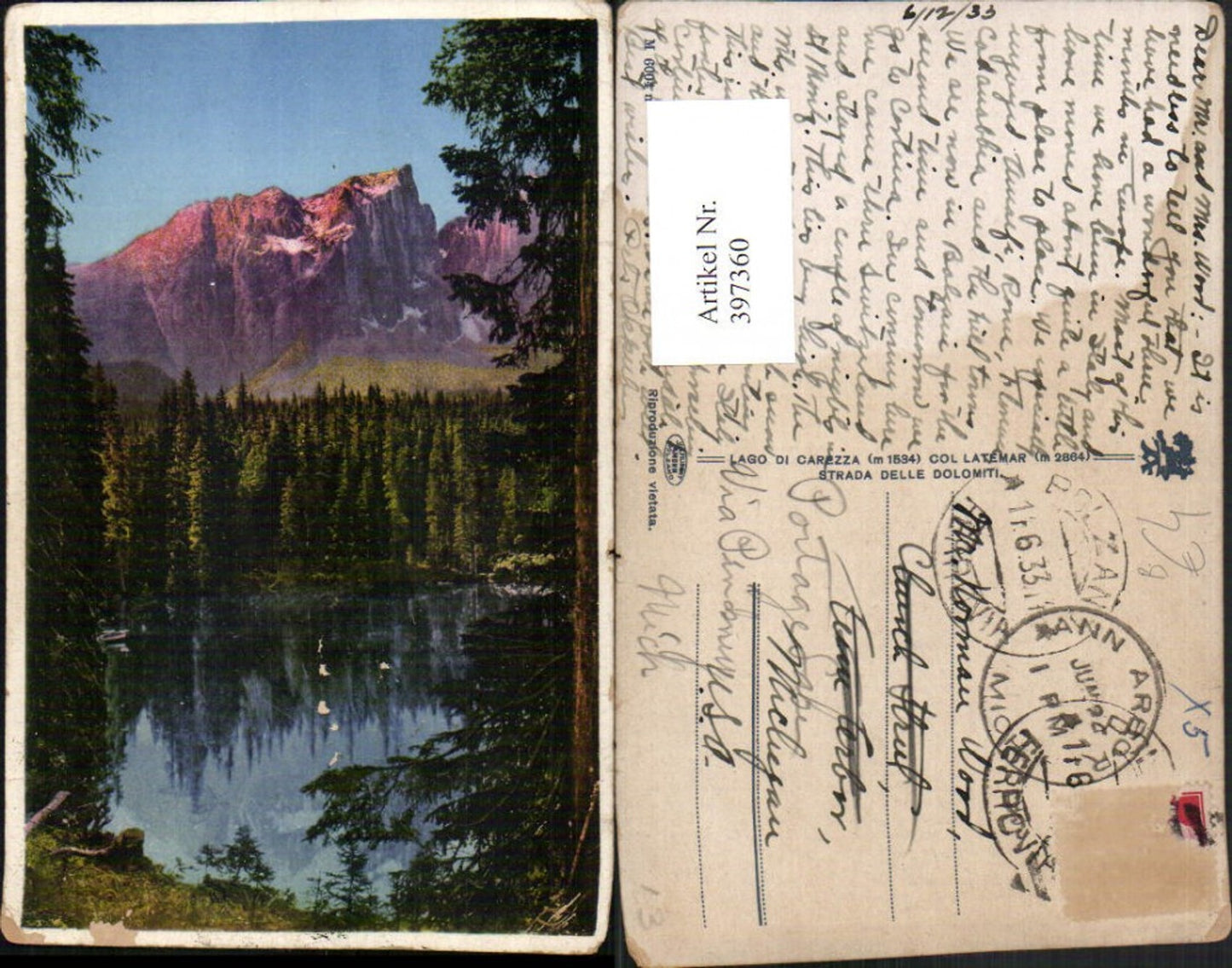 Alte Ansichtskarte – Old Postcard
