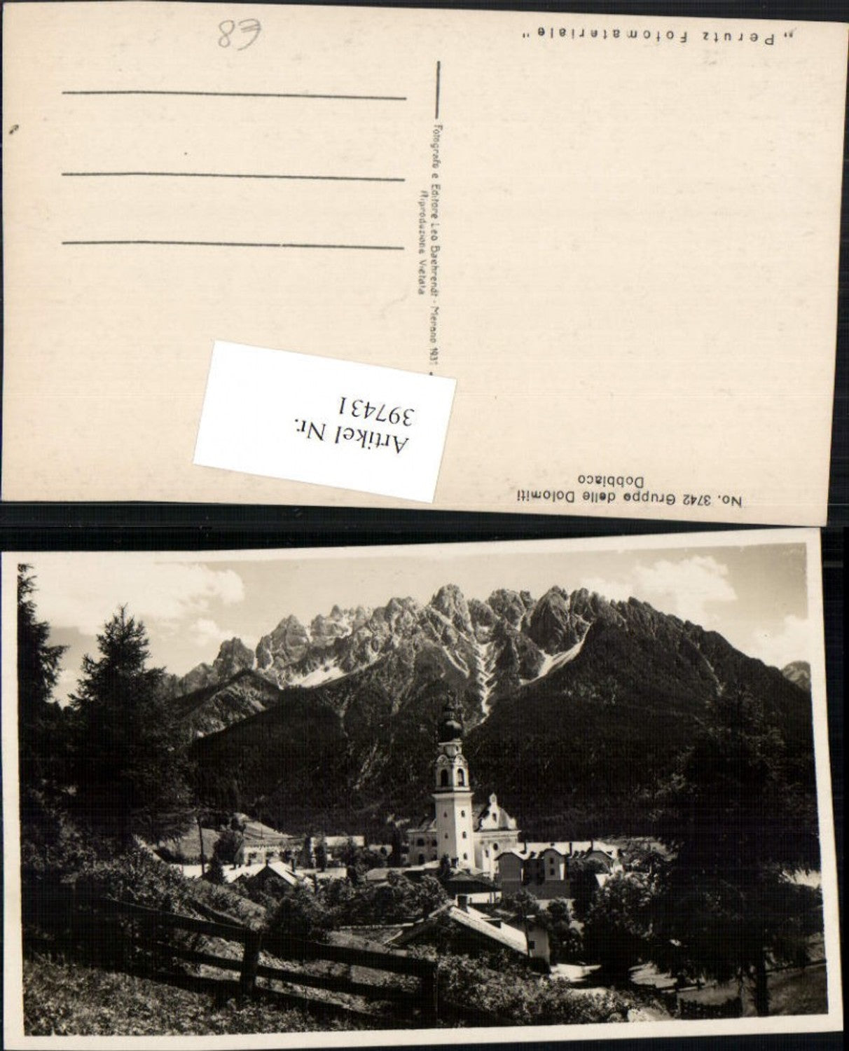 Alte Ansichtskarte – Old Postcard