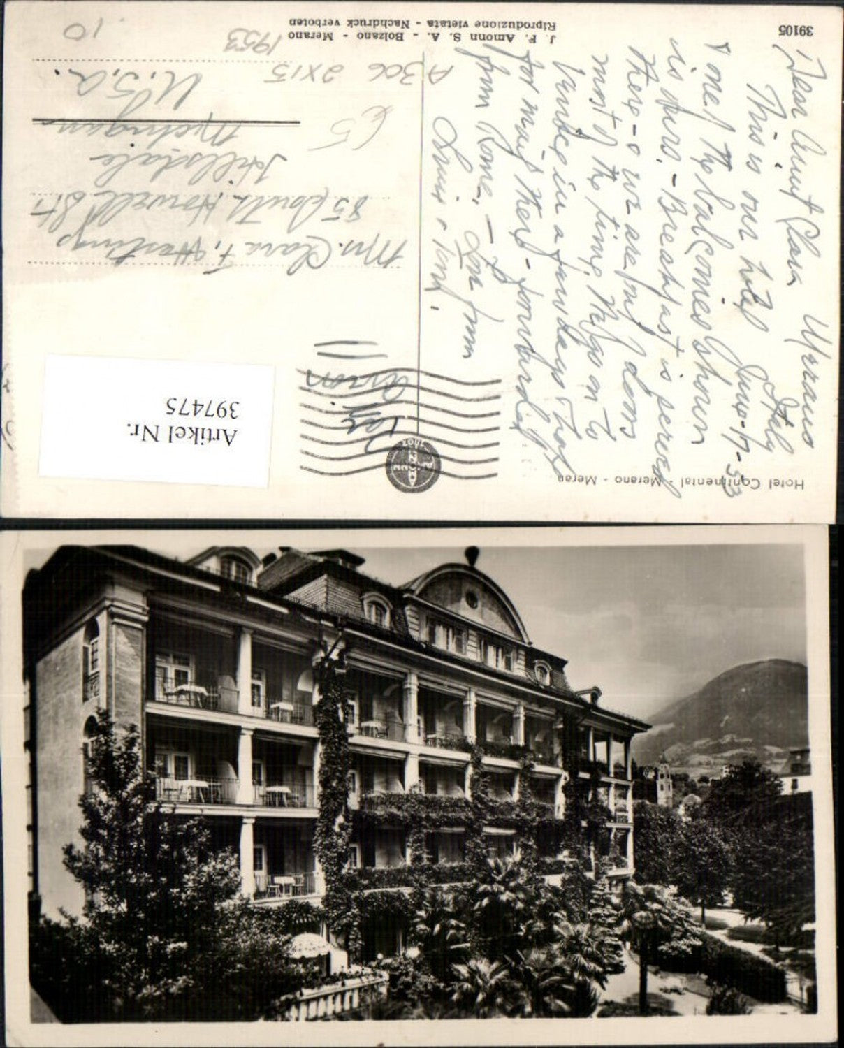 Alte Ansichtskarte – Old Postcard