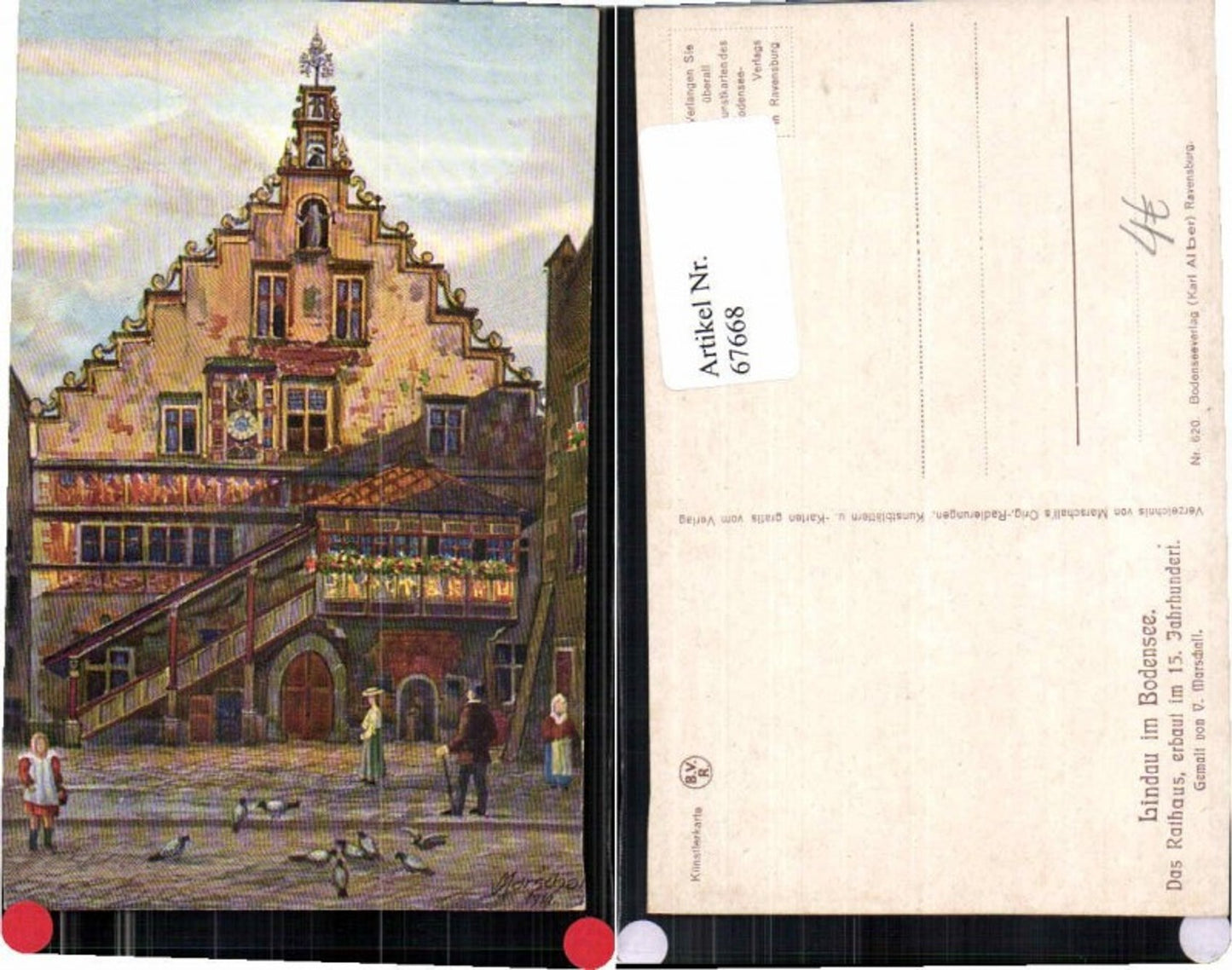 67668,V. Marschall Lindau am Bodensee Rathaus