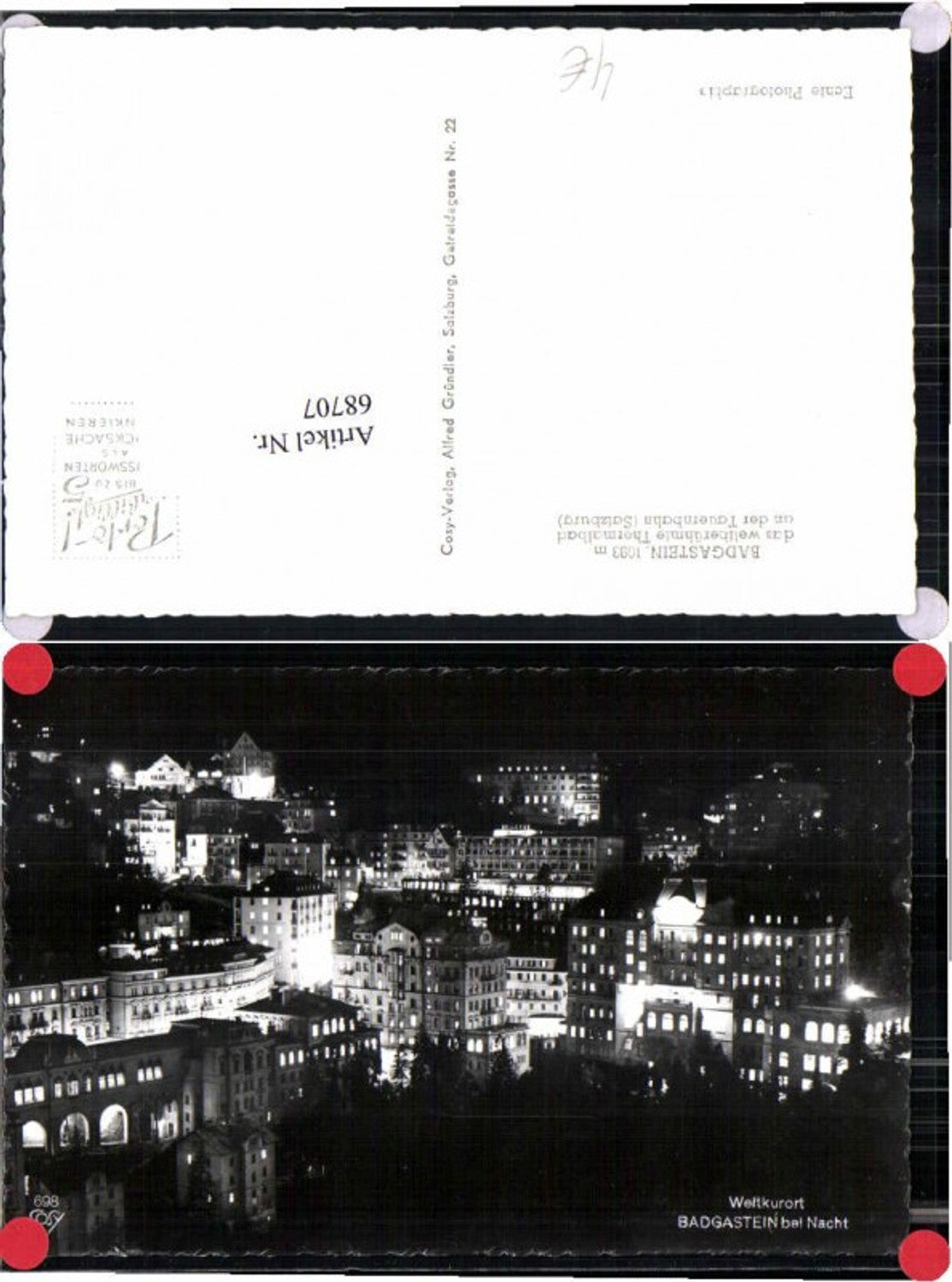 68707,Badgastein bei Nacht pub Cosy 698