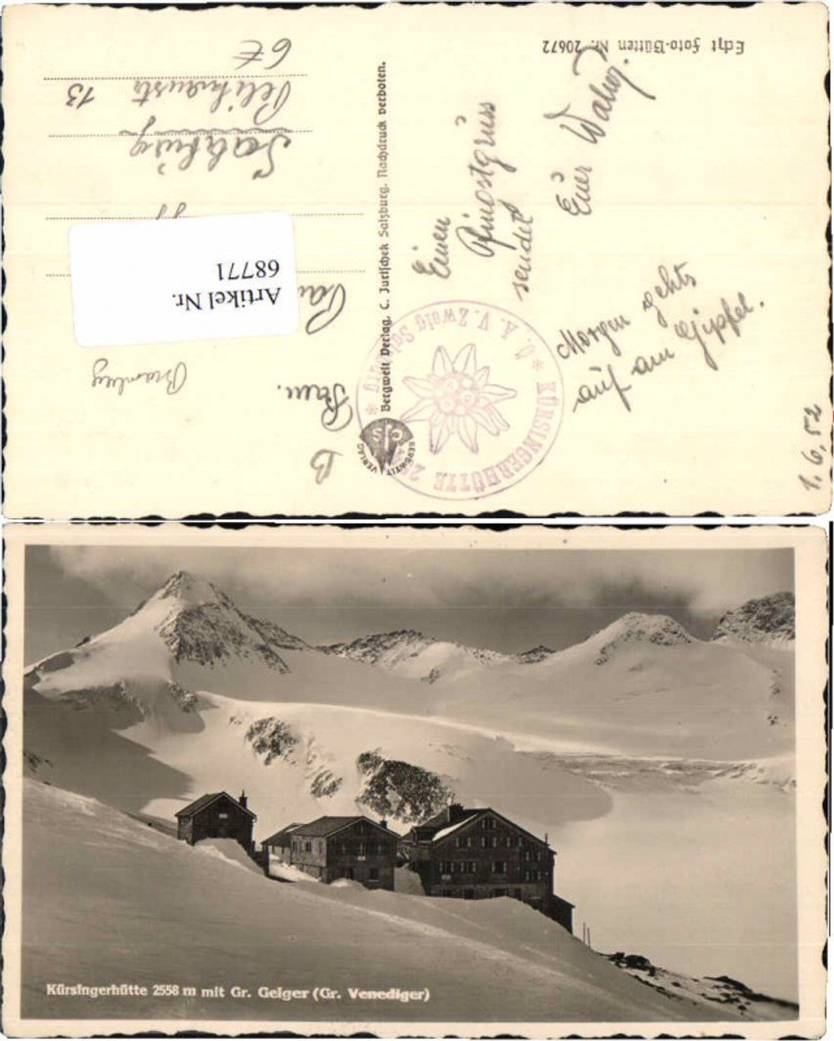 68771,Kürsingerhütte b. Bramberg Neukirchen