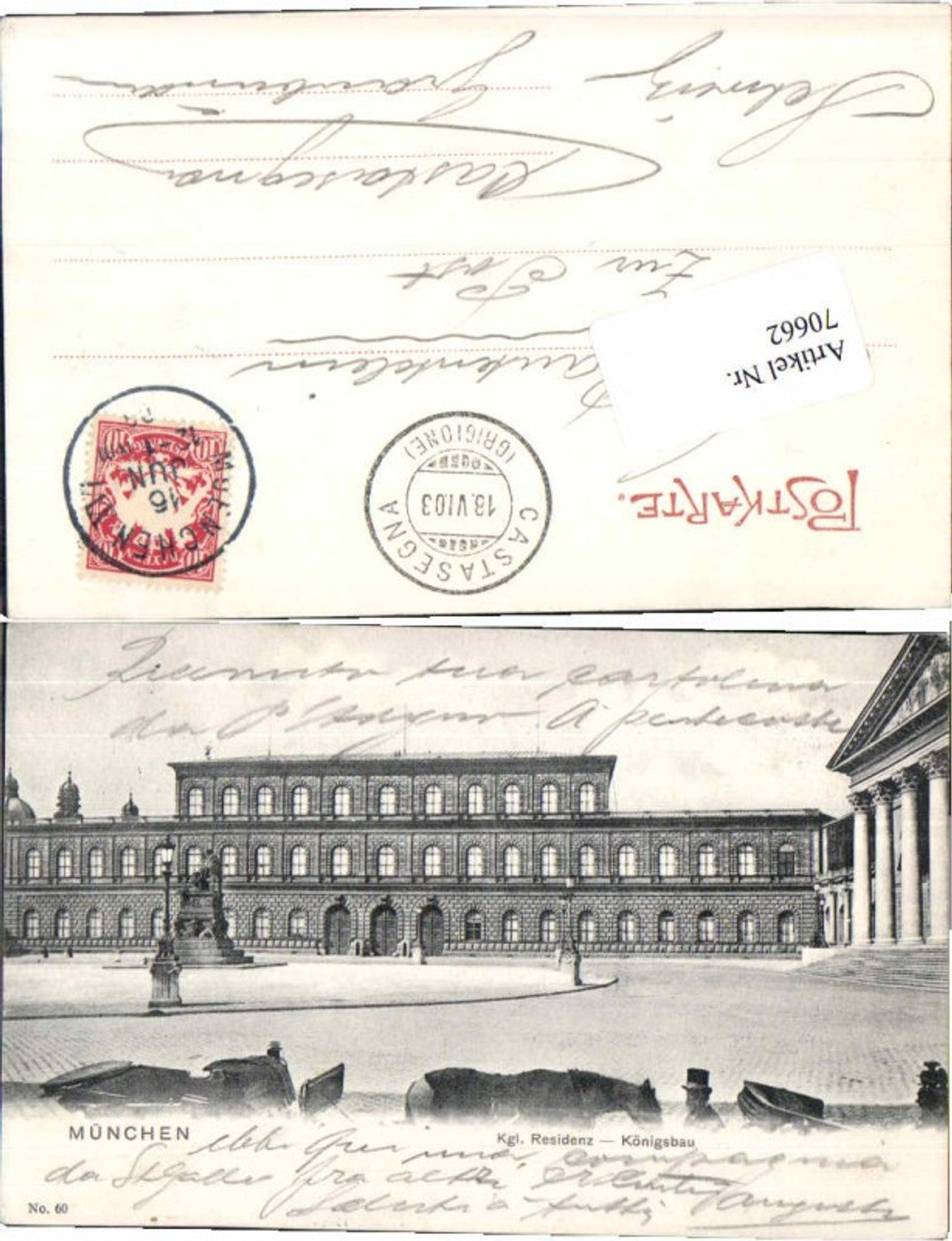 70662,München Kgl. Residenz Königsbau 1903