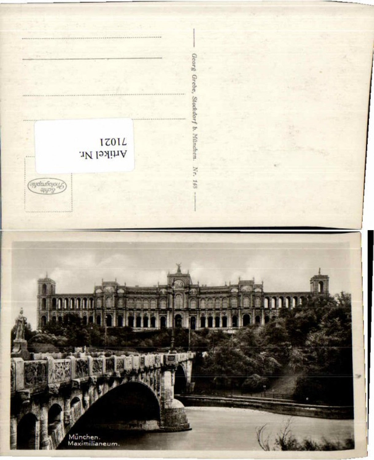 71021, Munich Maximilianeum Bridge