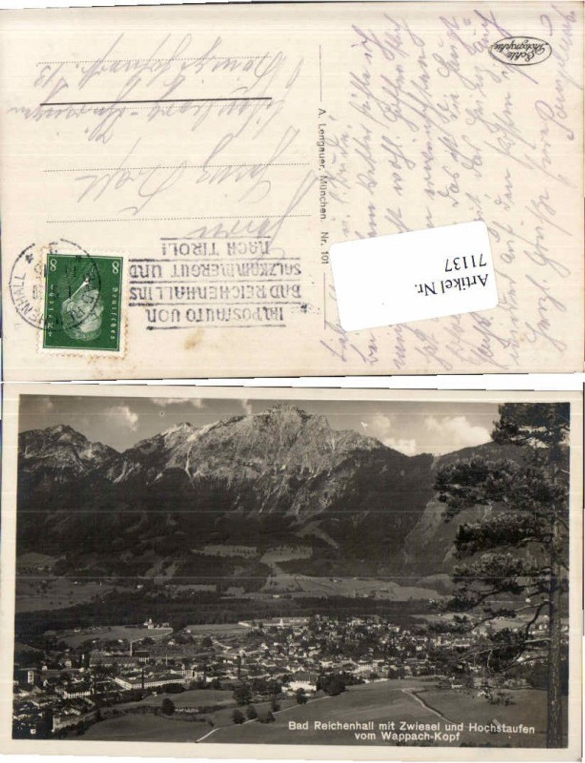 71137,Bad Reichenhall m. Zwiesel 1925