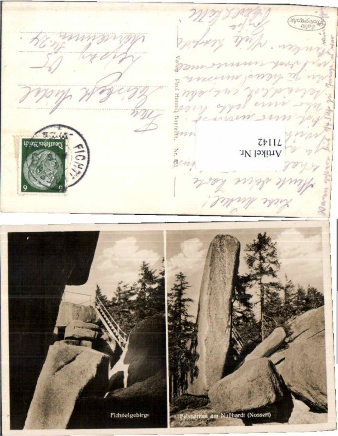 71142,Fichtelgebirge Nußhardt Nossert Vordorf