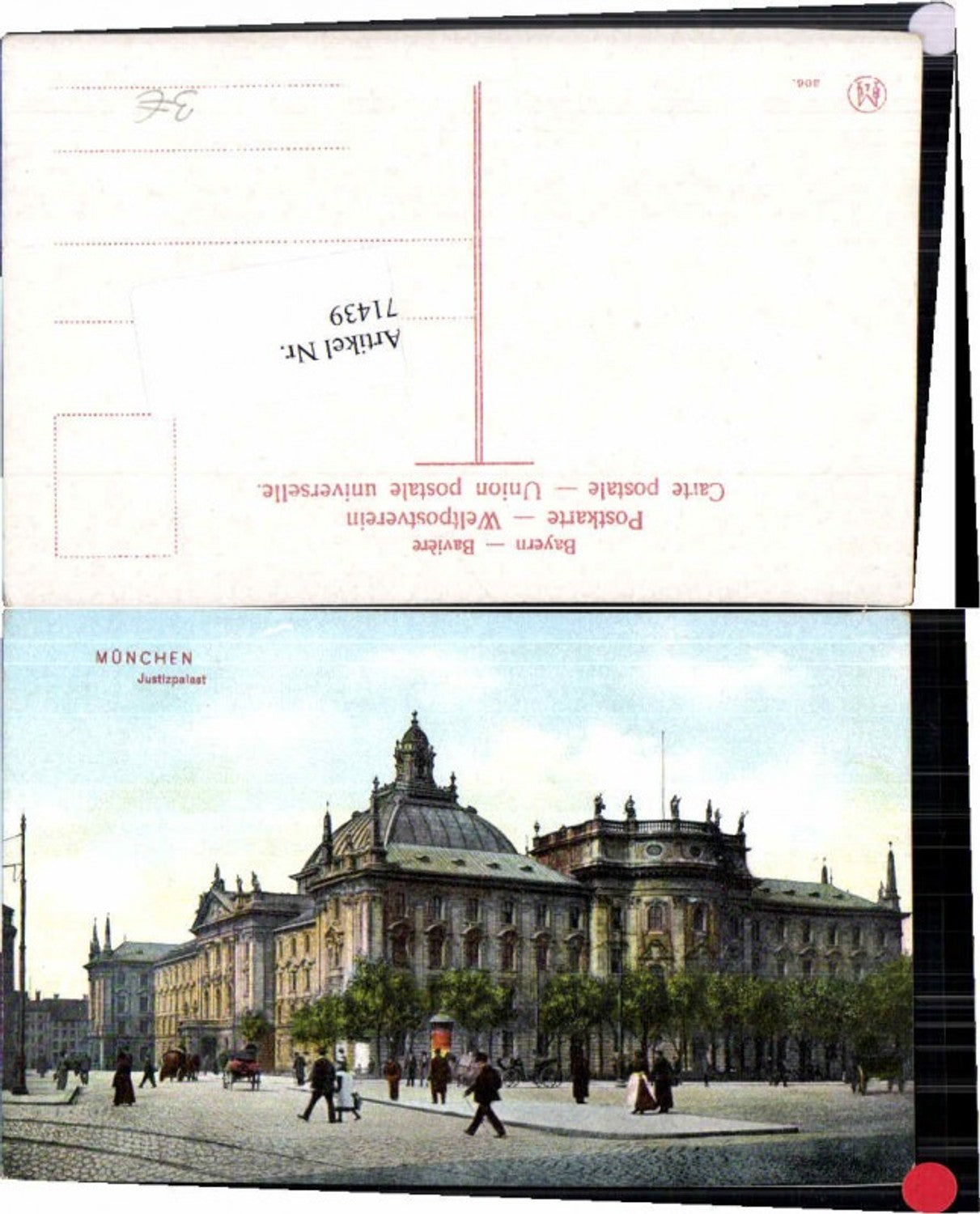 71439, Munich Palace of Justice People 1915