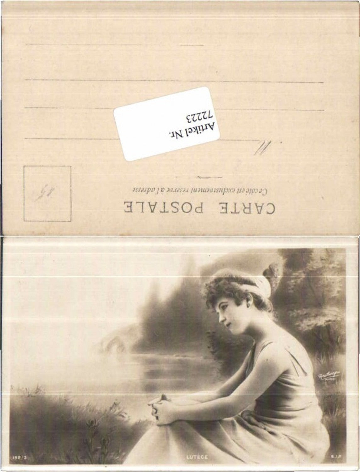 72223,Reutlinger Paris 192-3 Lutece Jugendstil Frau