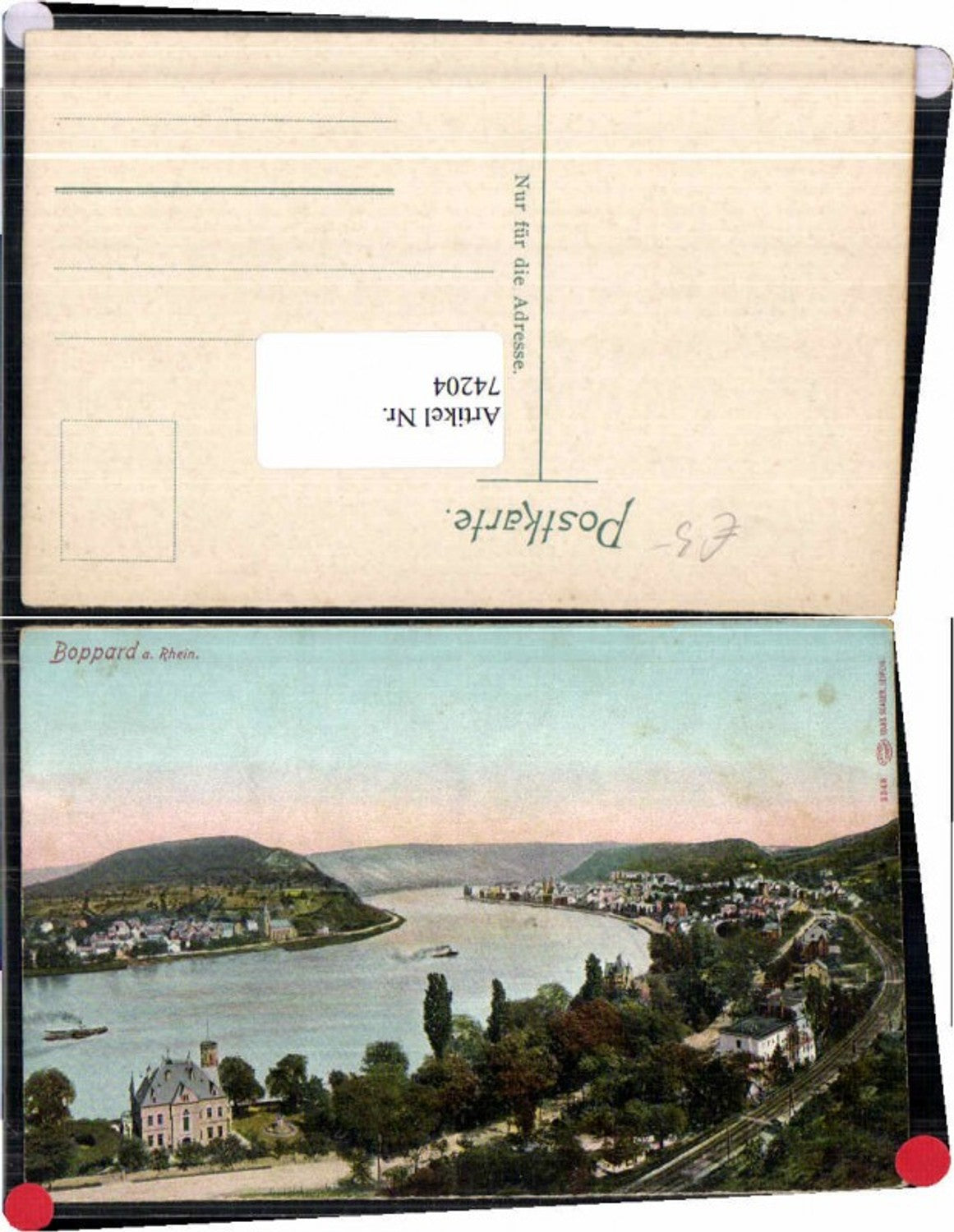 74204,Boppard am Rhein Partie 1915