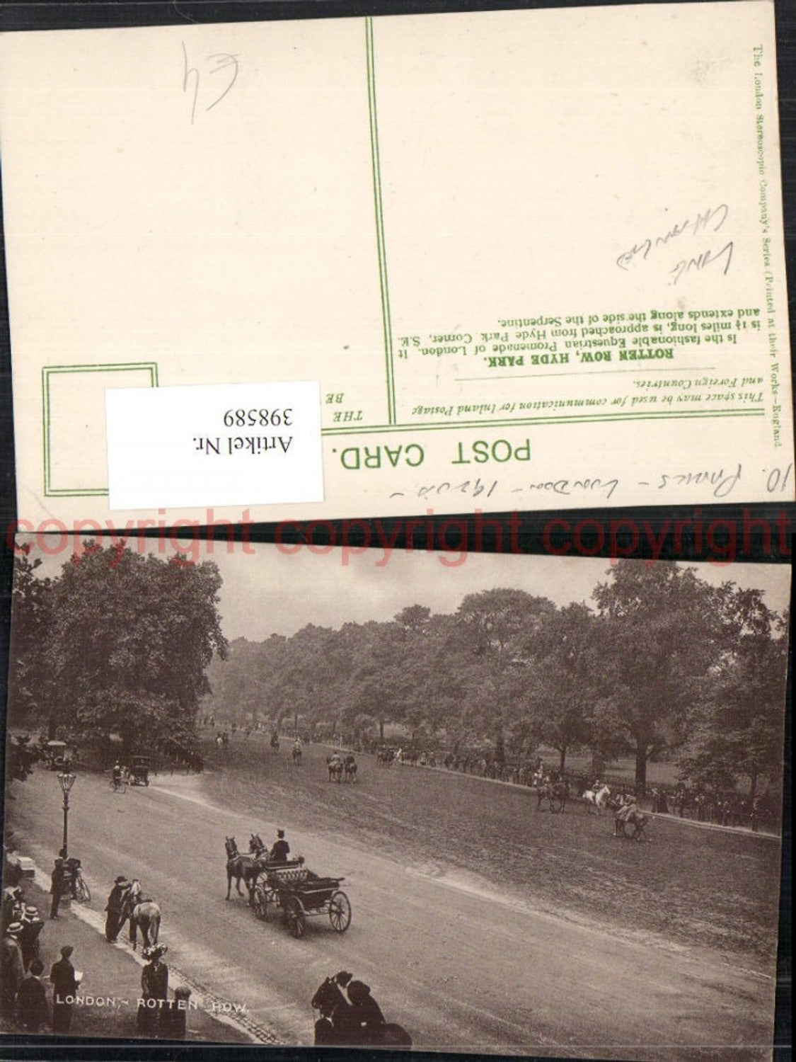 Alte Ansichtskarte – Old Postcard