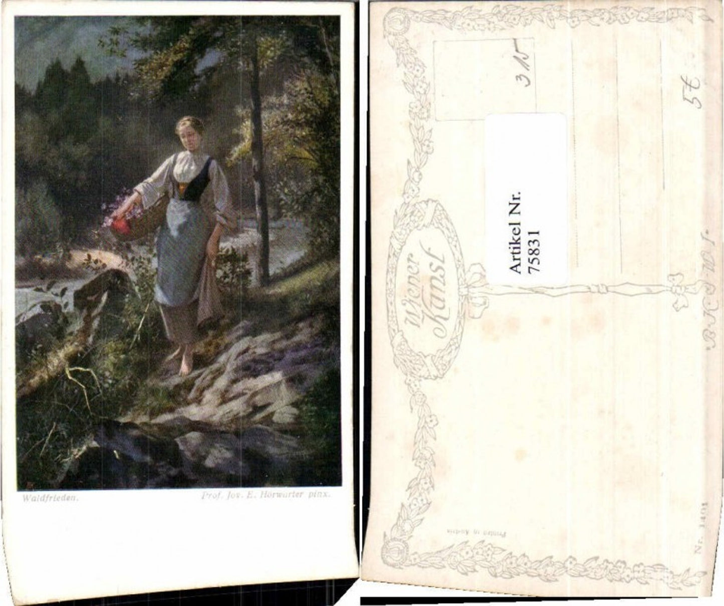 75831,Josef E. Hörwarter Waldfrieden Frau B.K.W.I 1401