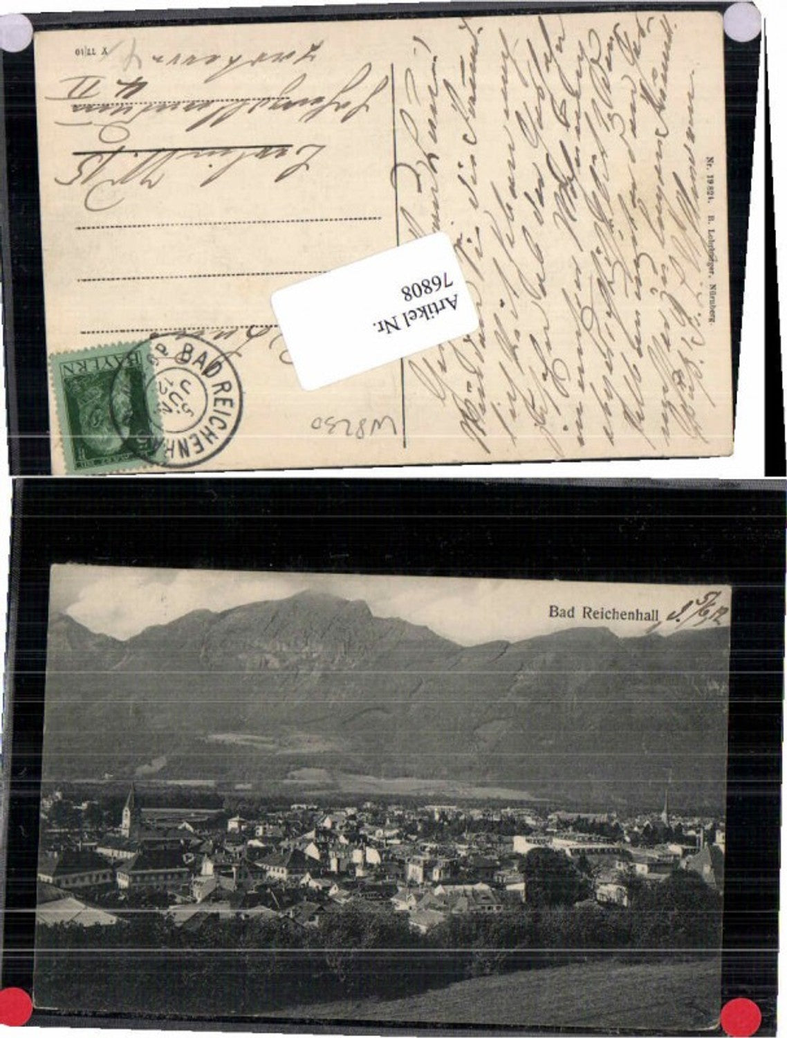 76808,Bad Reichenhall Totale 1912 pub Lehrburger